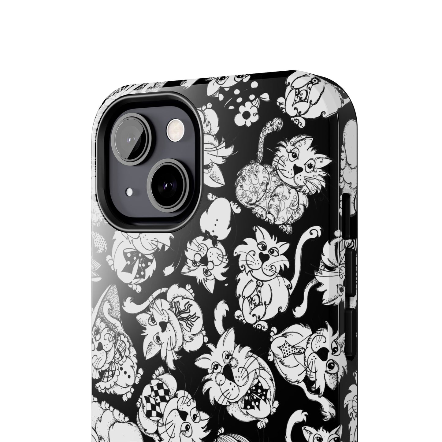 So Kitties Tossed Black Phone Case