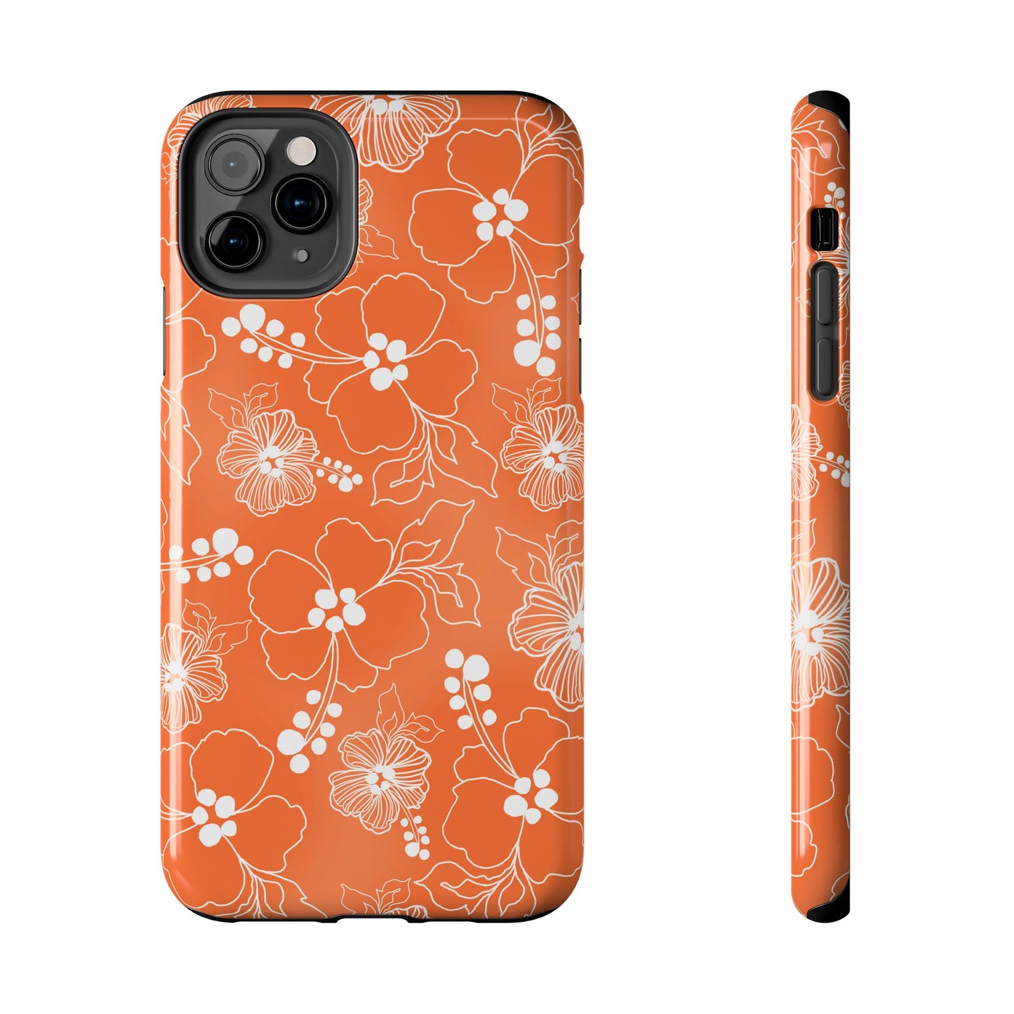 Lacey Hibiscus Coral Phone Case