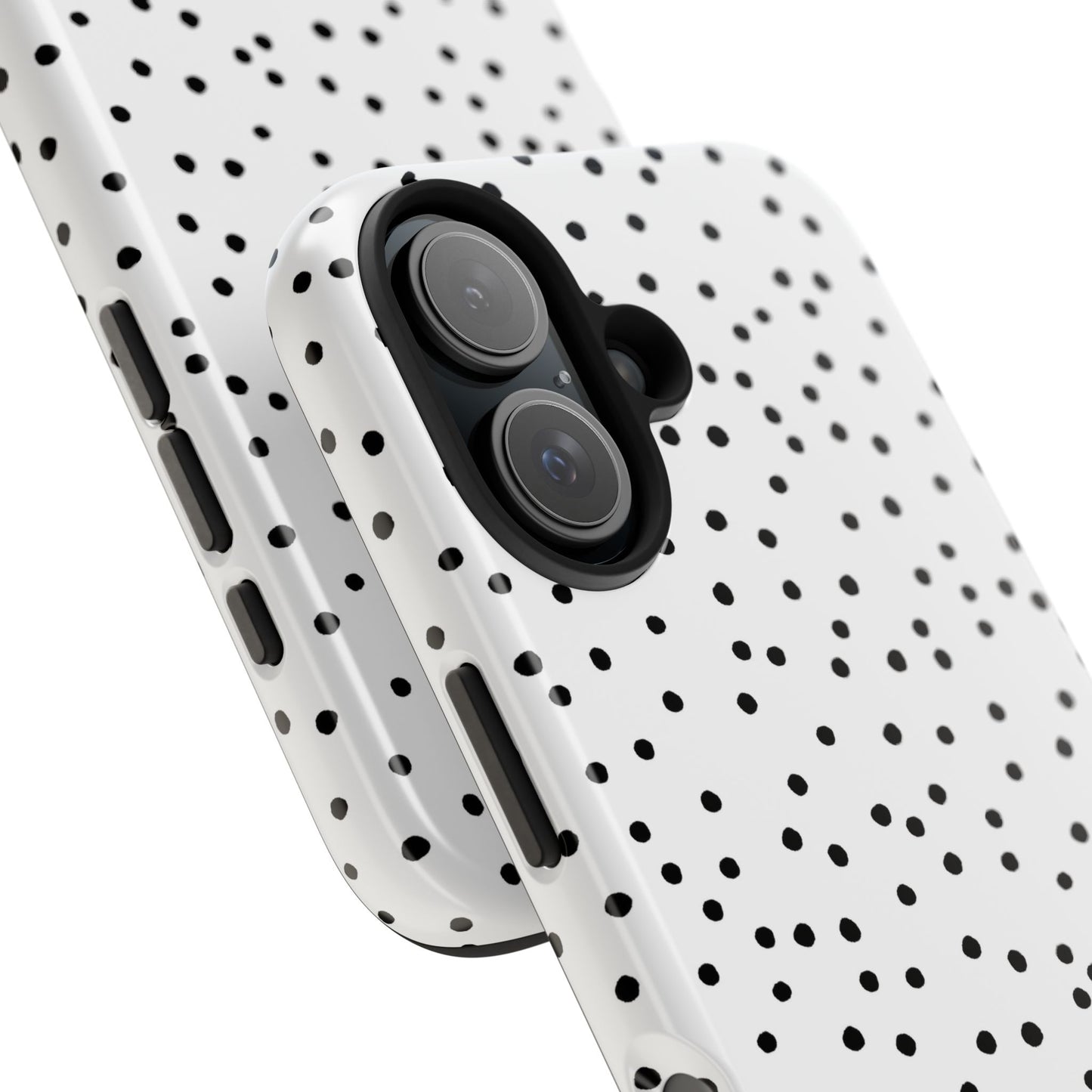Dinky Dots White / Black Phone Case