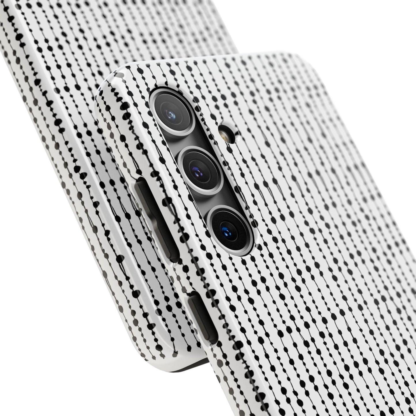 Beaded Curtain White / Black Phone Case