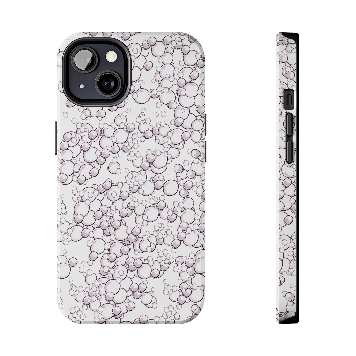 Bubble Dots White Phone Case