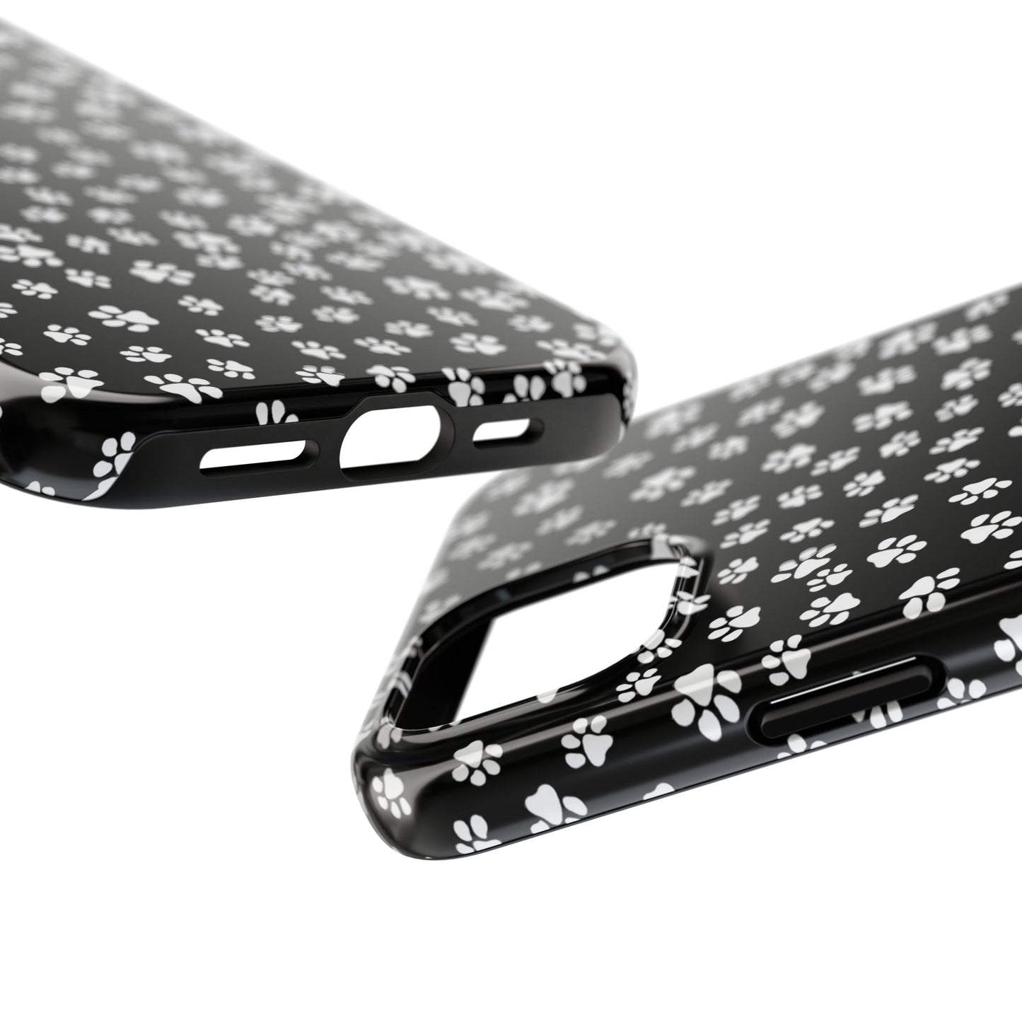 Little Paws Black / White Phone Case