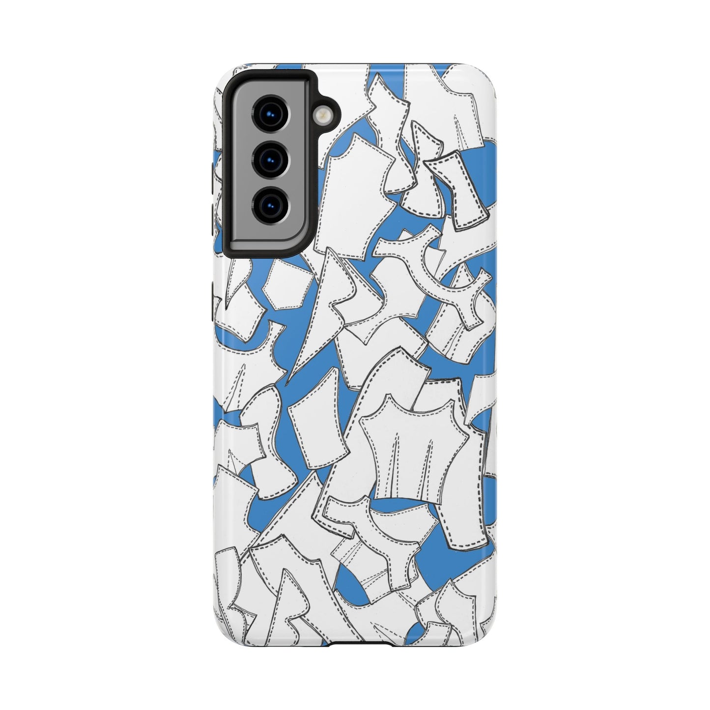 Pattern Pieces Turquoise Phone Case