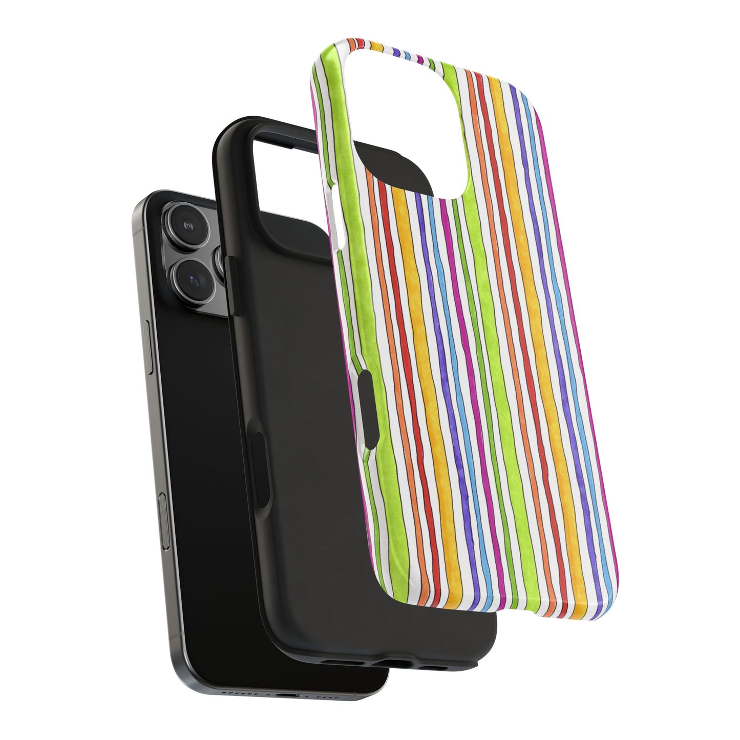 Stripe Fancy White Phone Case