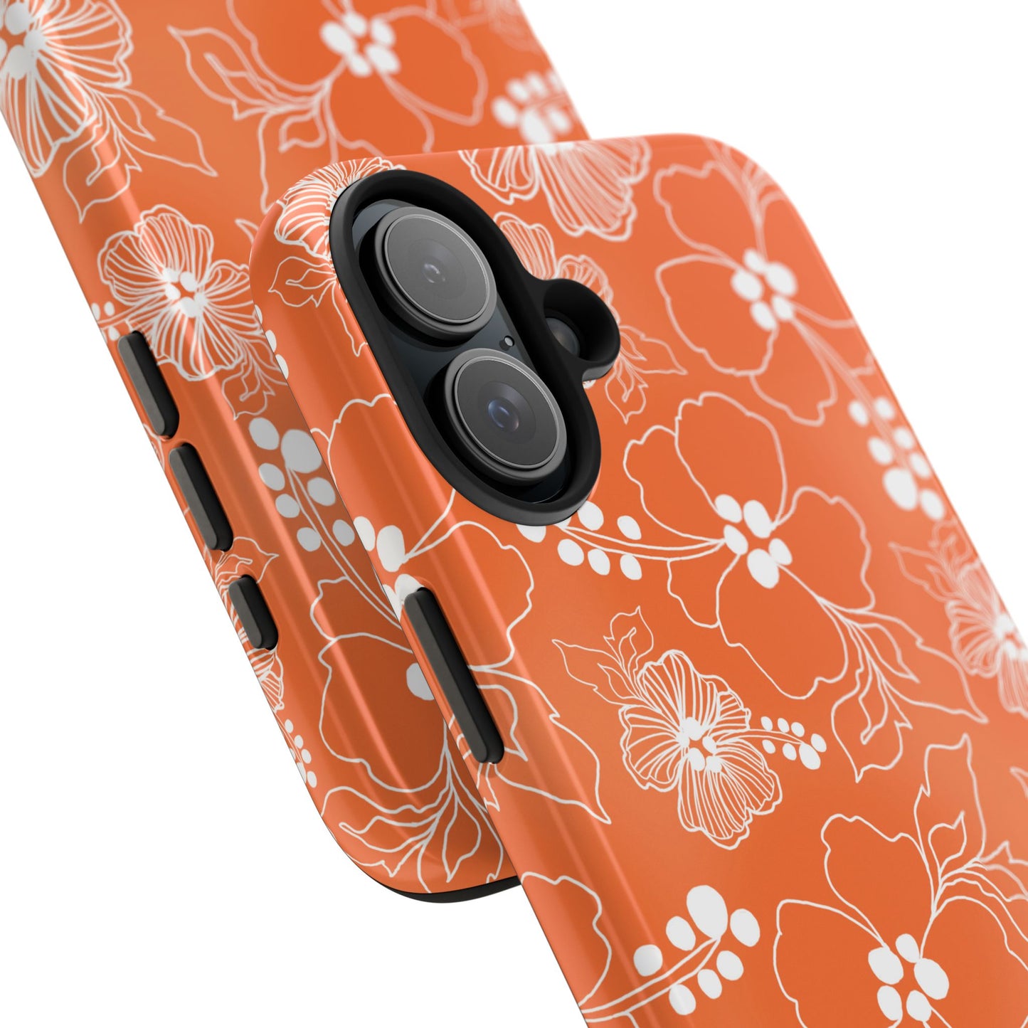 Lacey Hibiscus Coral Phone Case