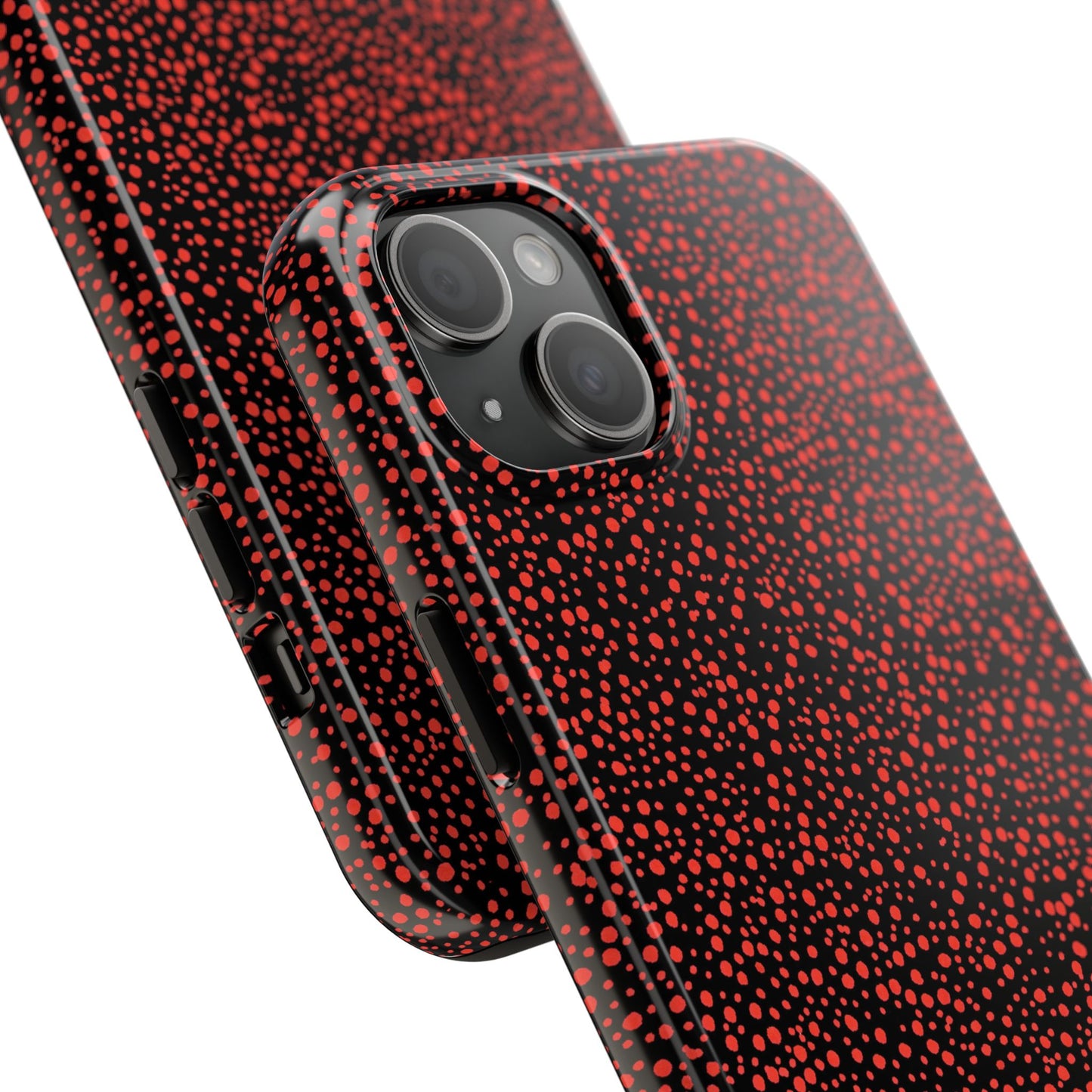 Confetti Red / Black Phone Case