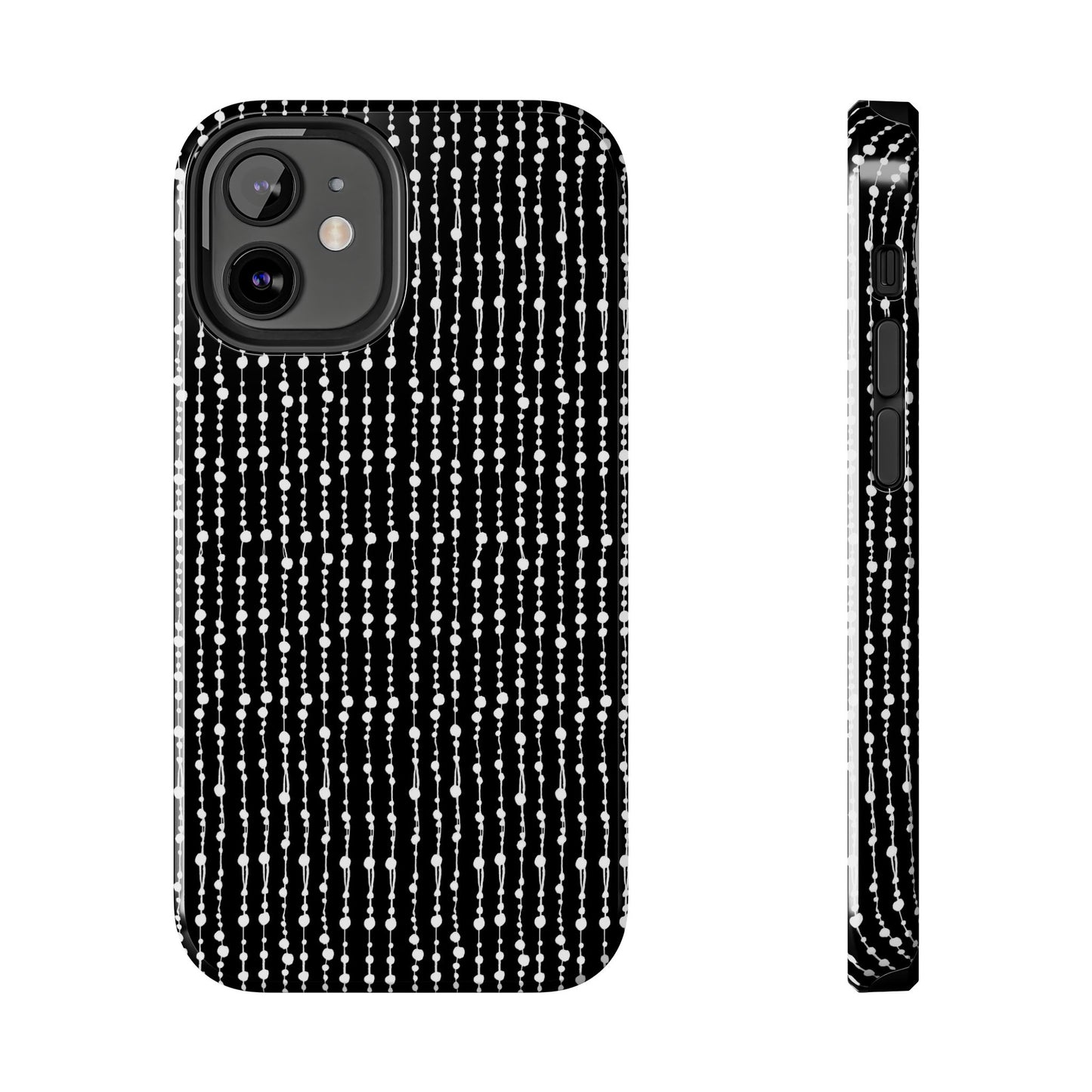 Beaded Curtain Black / White Phone Case