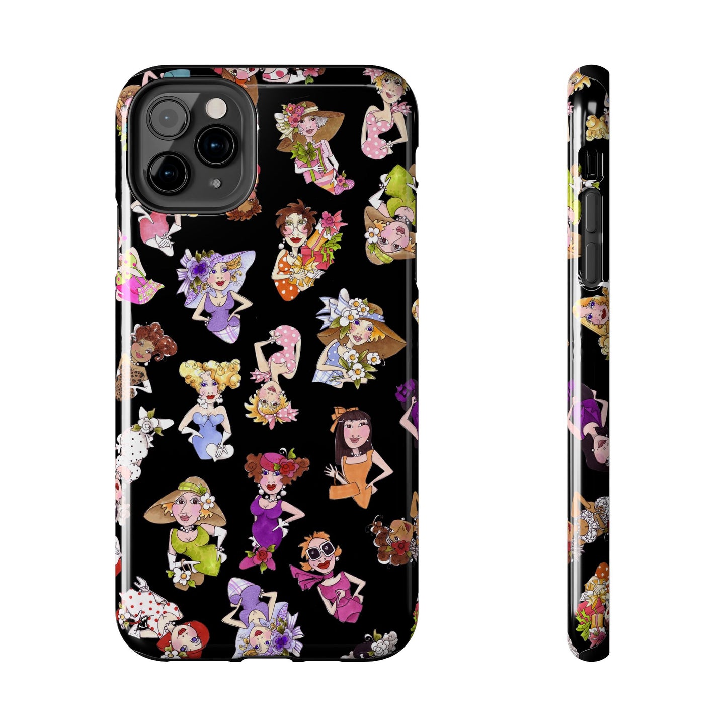 Fast Women Tossed Black Phone Case