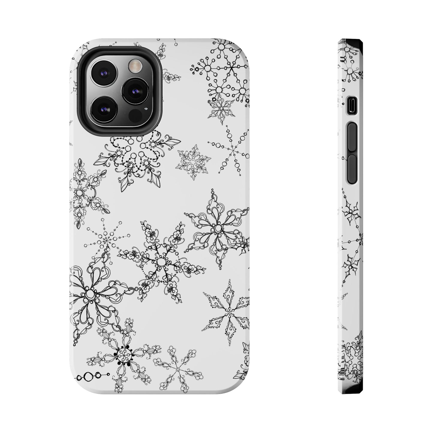 Random Flakes White Phone Case