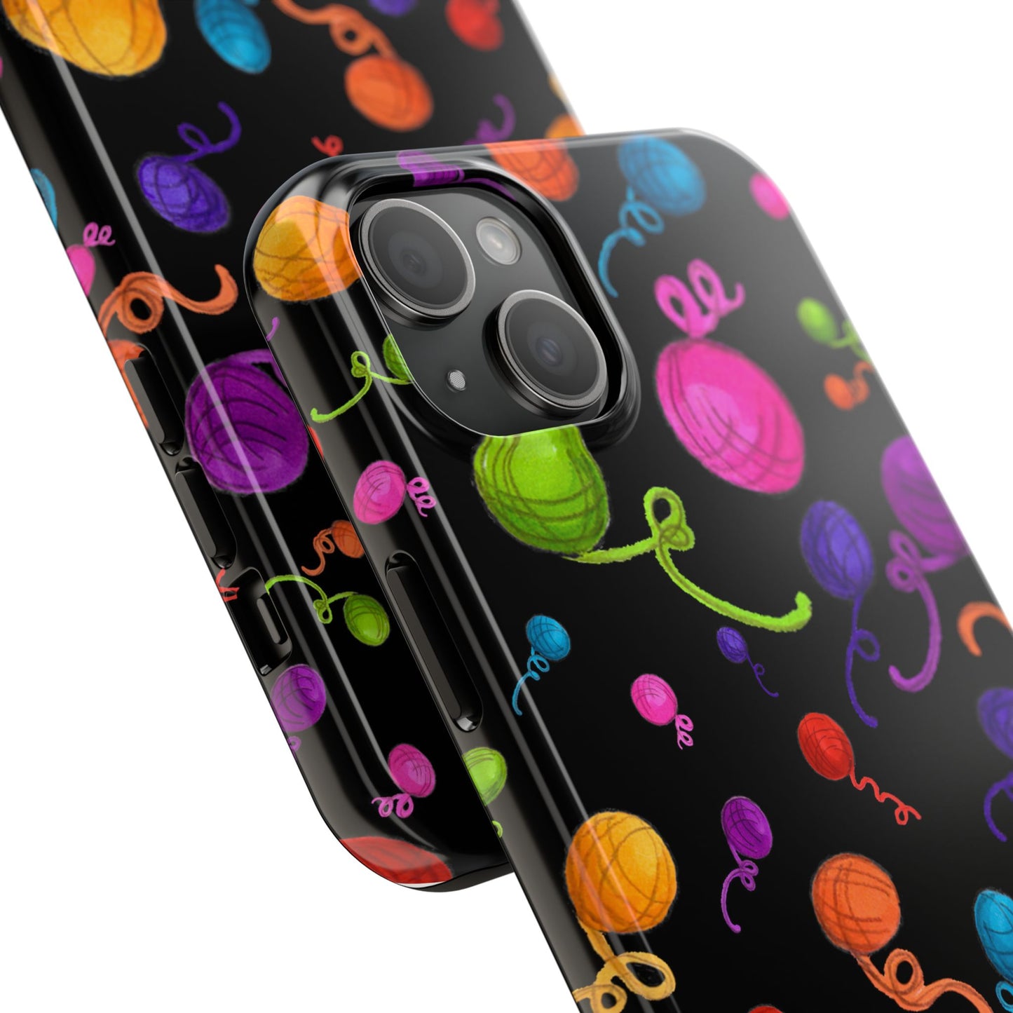 Yarniverse Black Phone Case