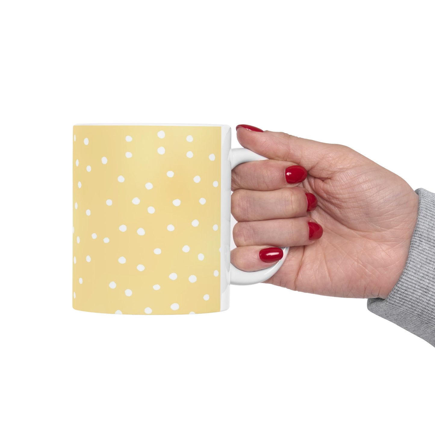 Petite Dots Sunshine / White Cup