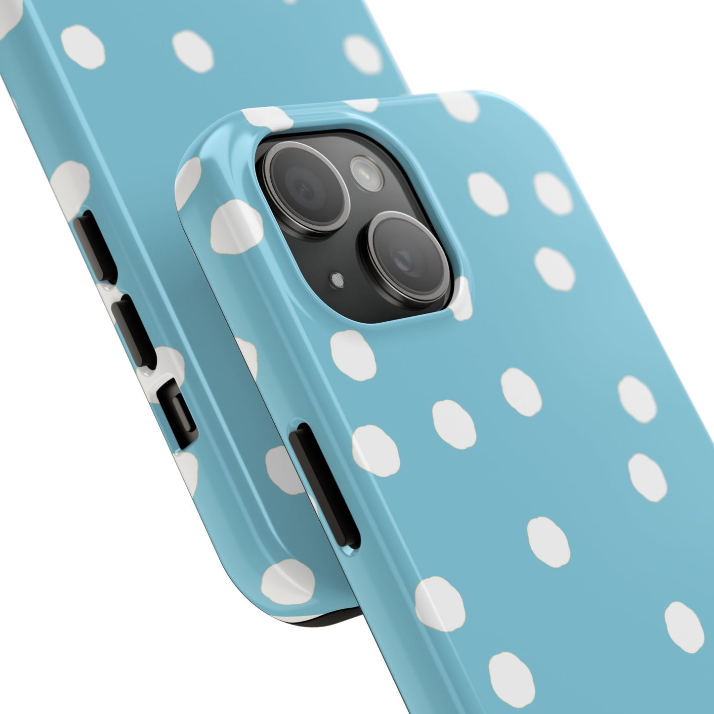 Jumbo Dots Turquoise / White Phone Case