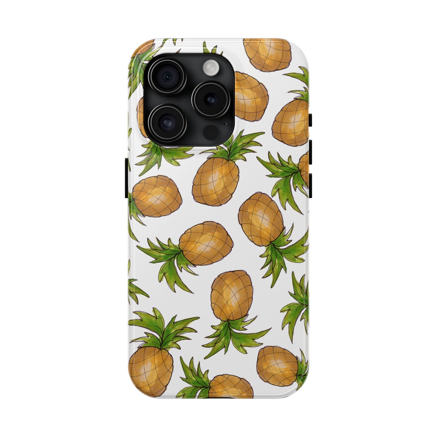 Pineapple Toss White Phone Case