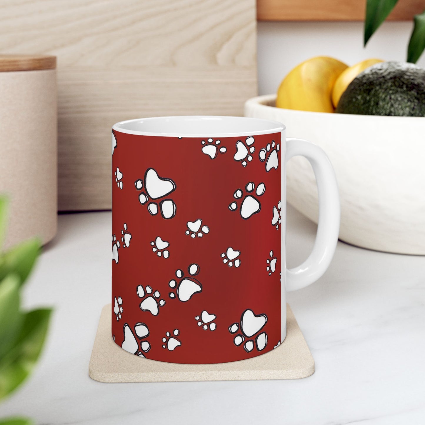 Paw Flakes Red Cup