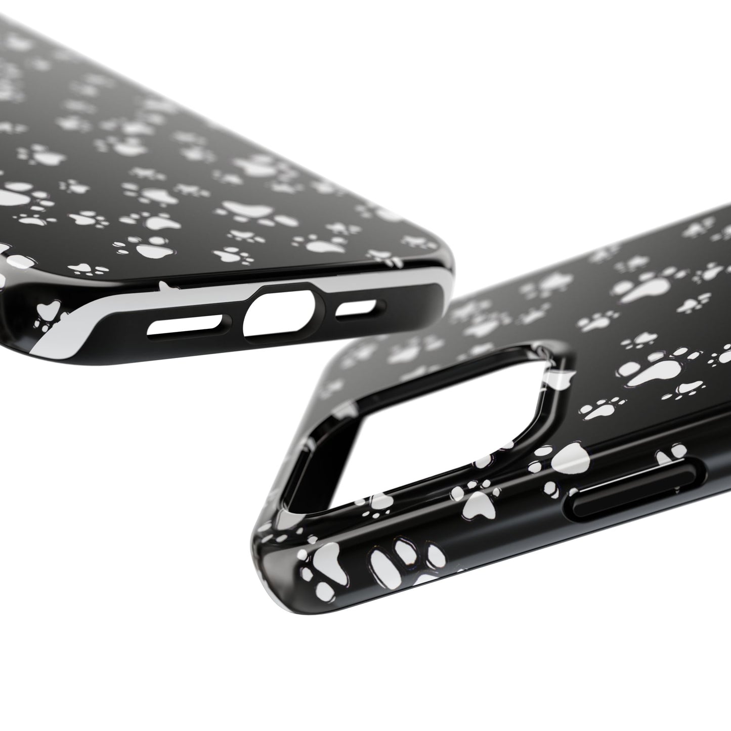 Paw Flakes Black Phone Case