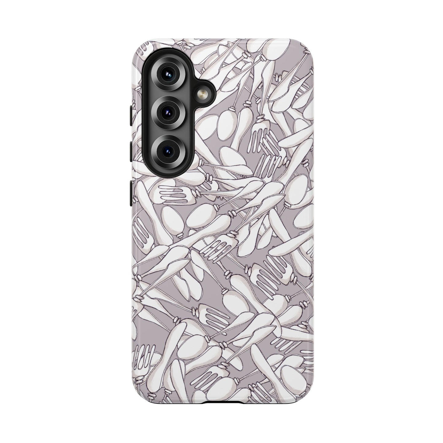 Silverware Wars Silver Phone Case