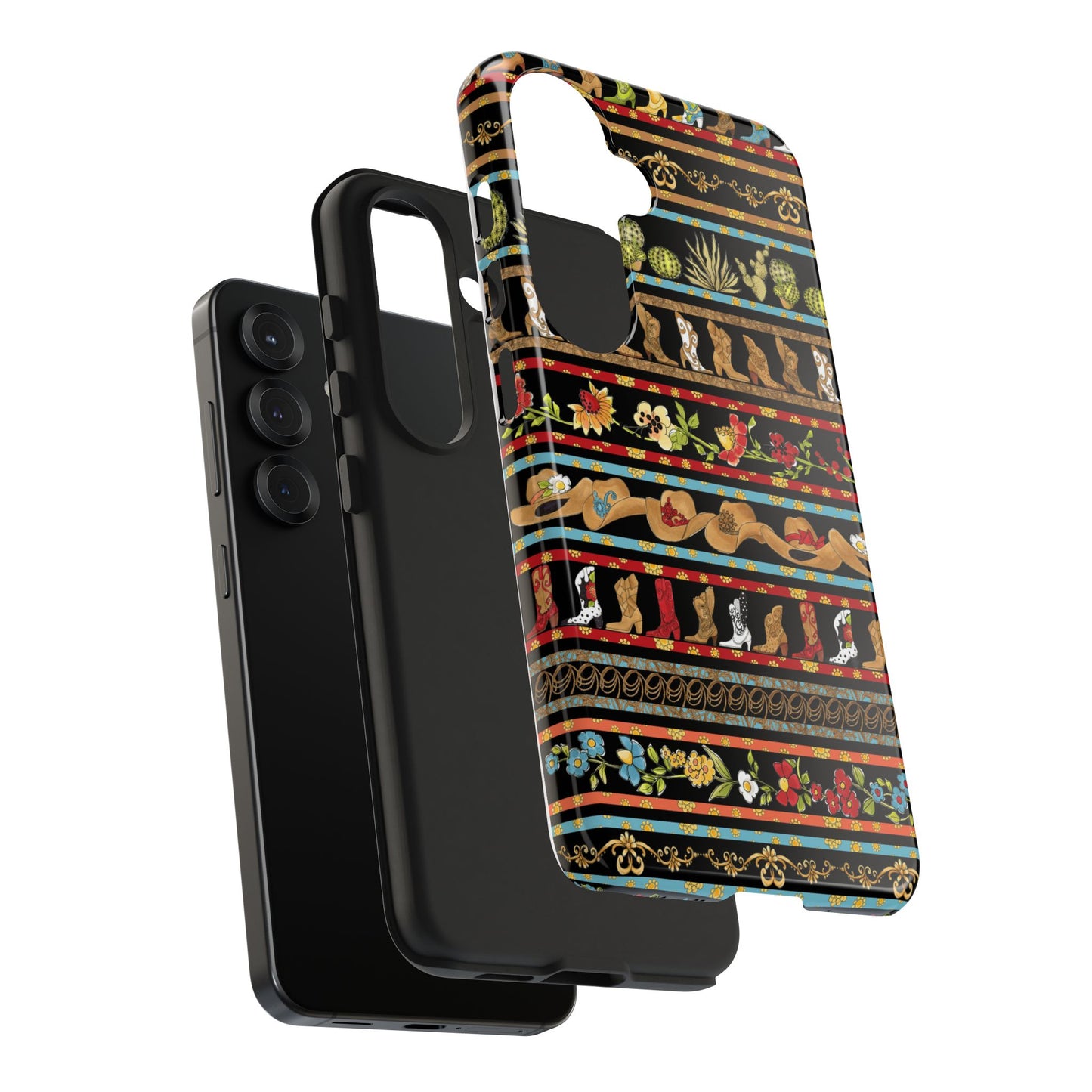 Whoa Borders Black Phone Case