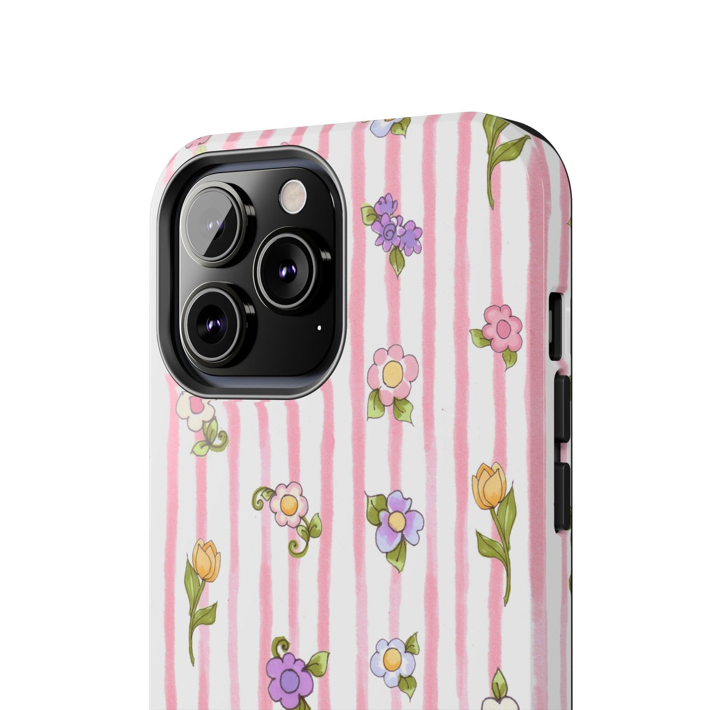 Pretty Posie Stripe Phone Case