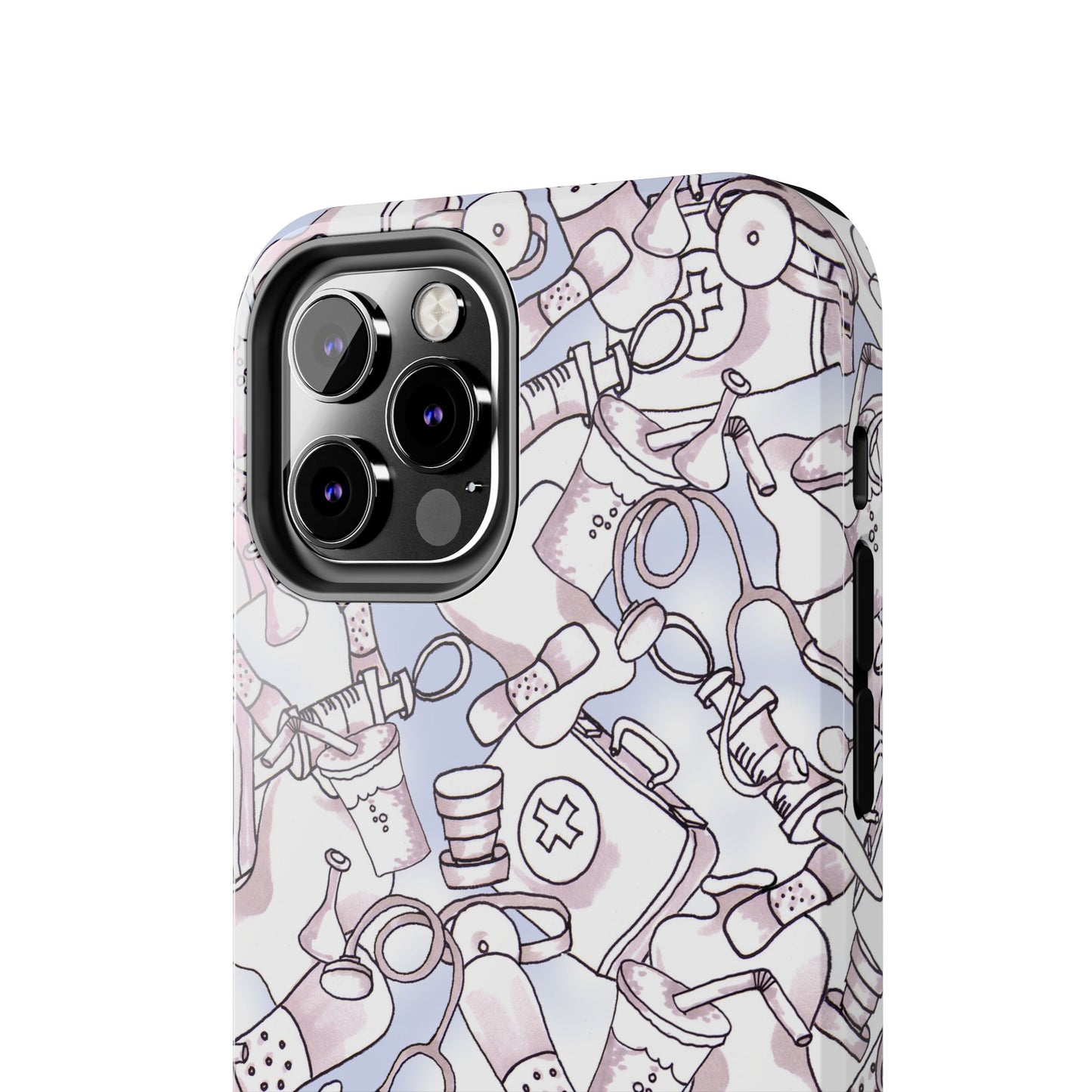 Med Stuff Blue Phone Case