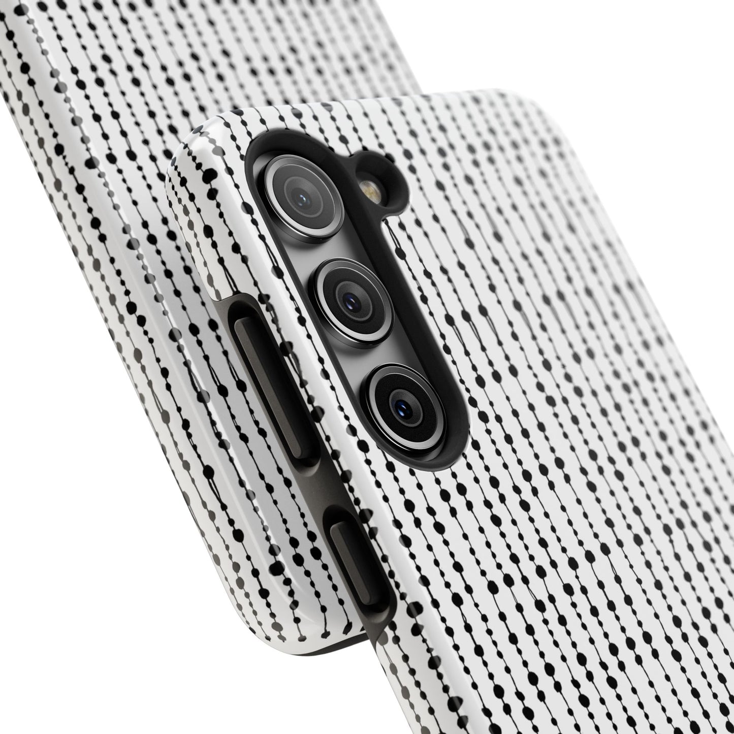 Beaded Curtain White / Black Phone Case