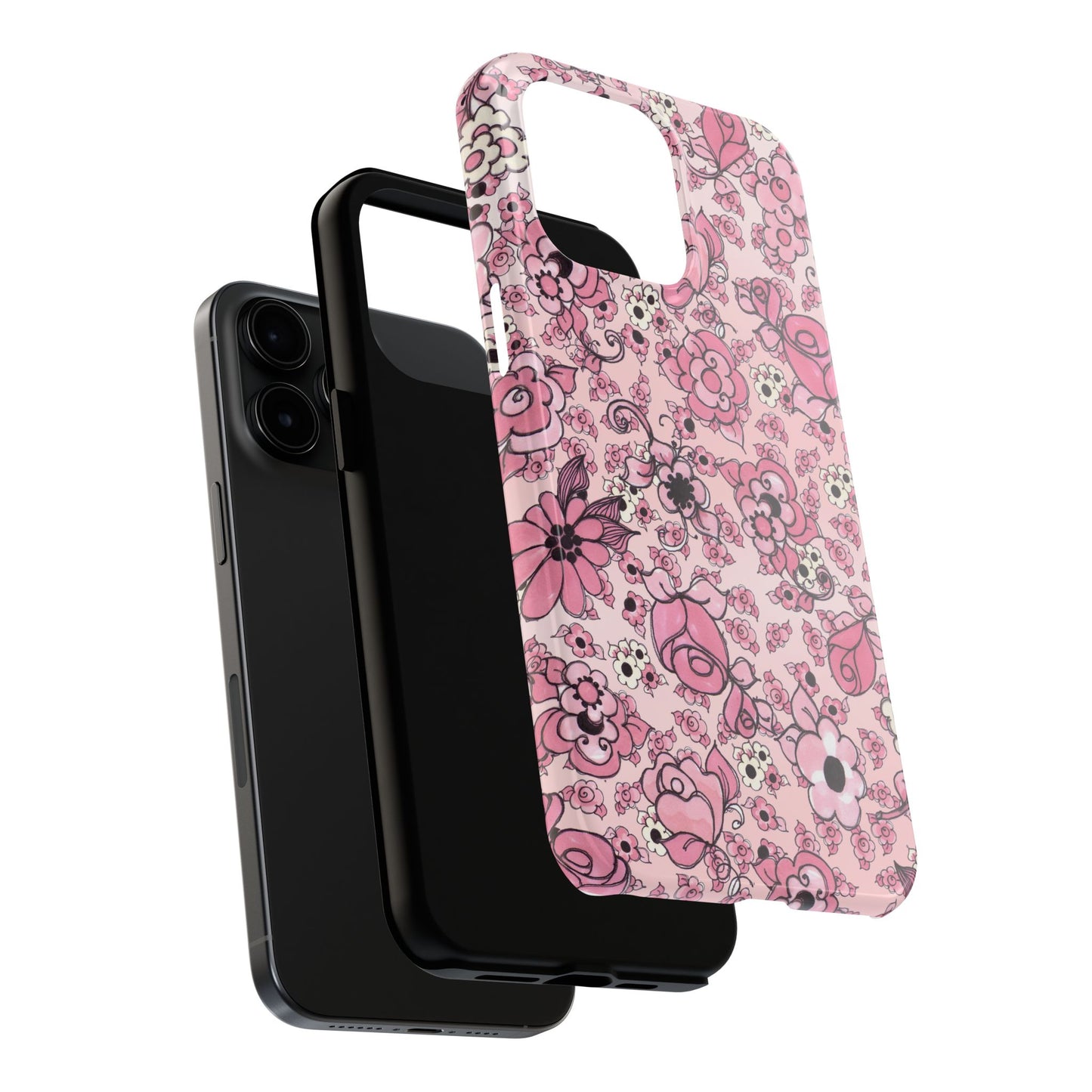 Profuse Posies Pink Phone Case