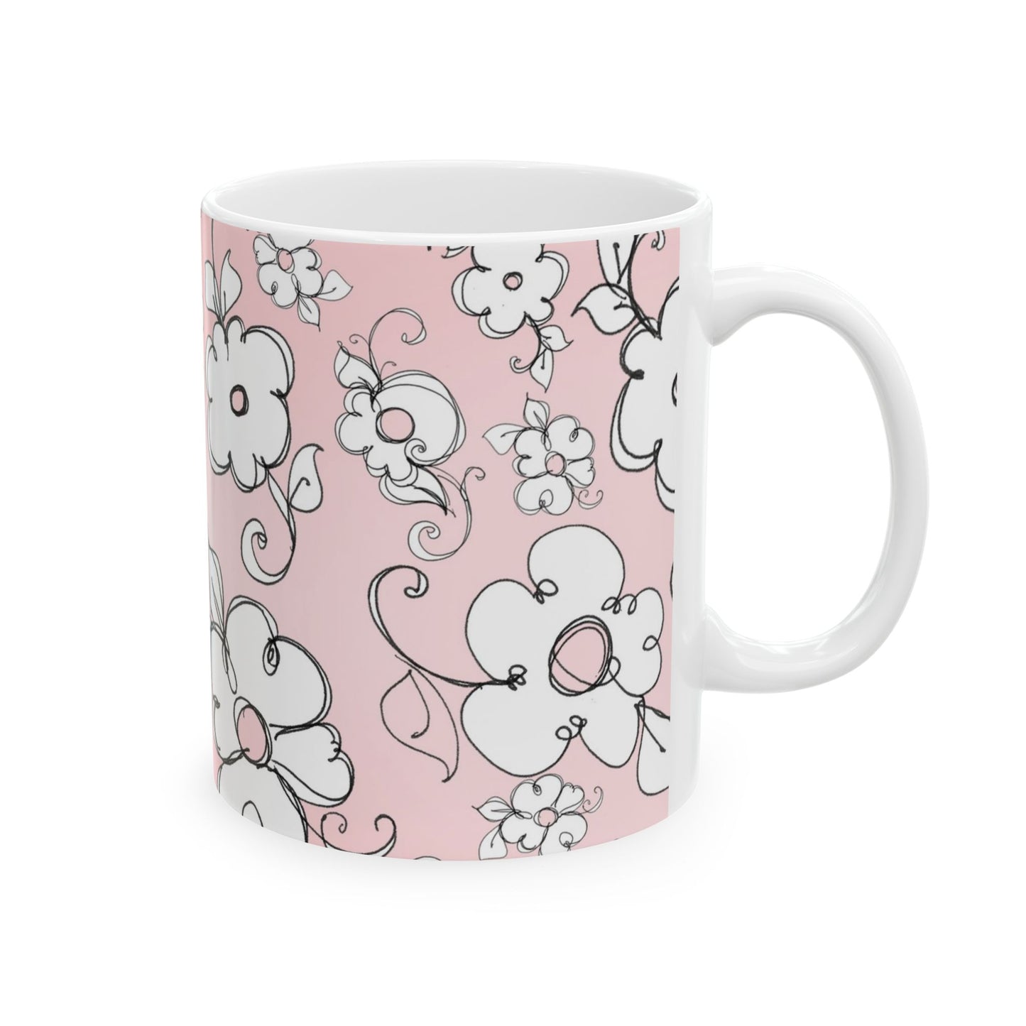 Lady Flowers Pink Sky Cup
