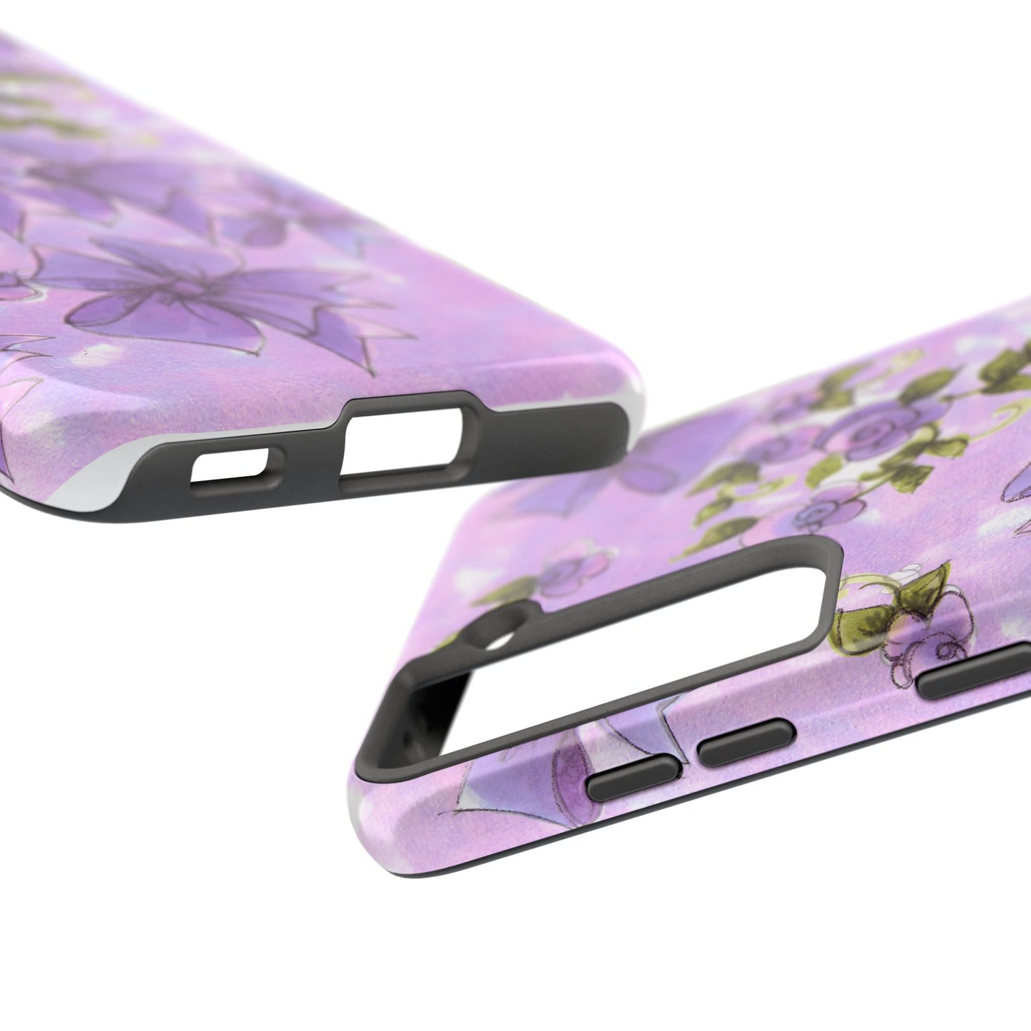 Bows & Flowers Purple Phone Case