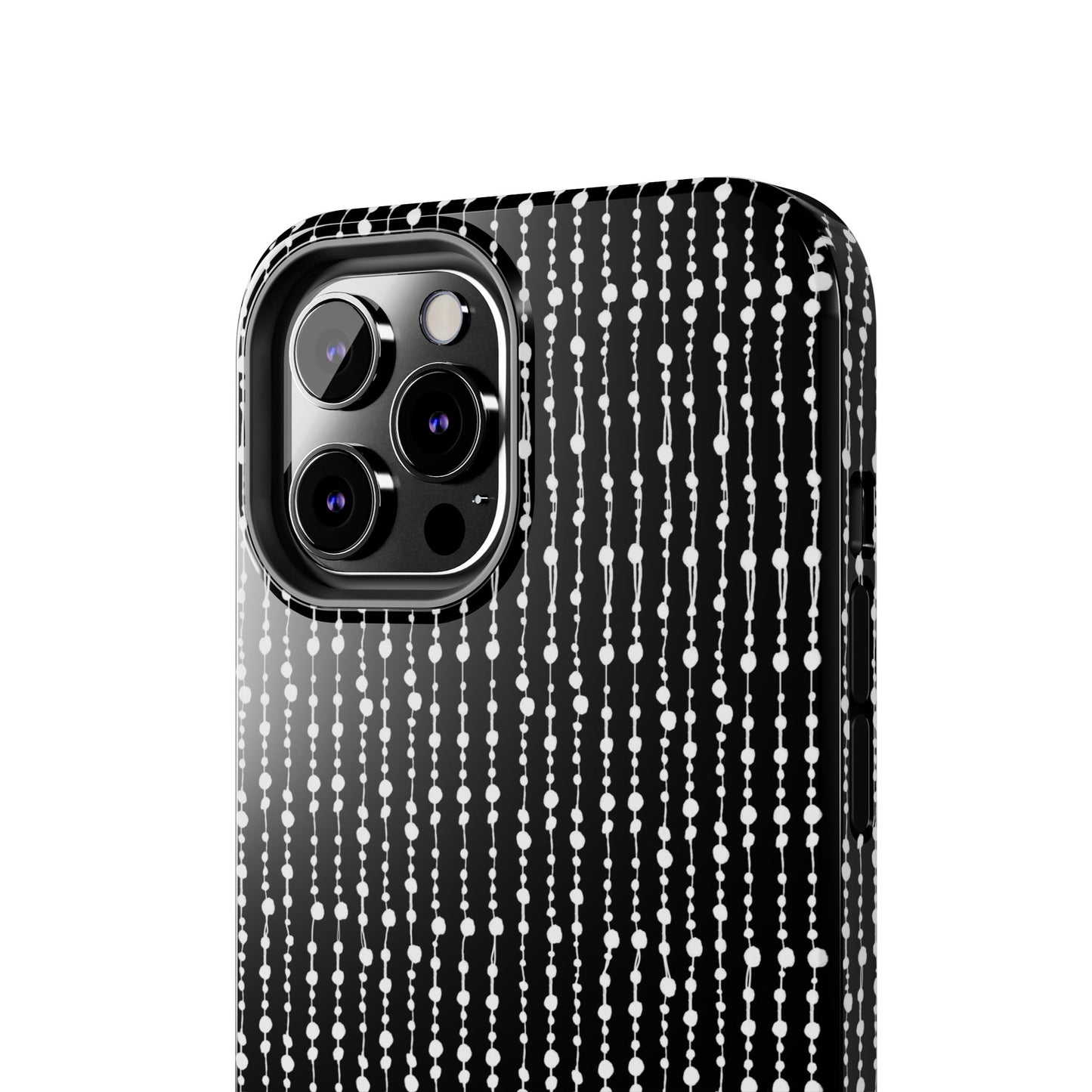Beaded Curtain Black / White Phone Case