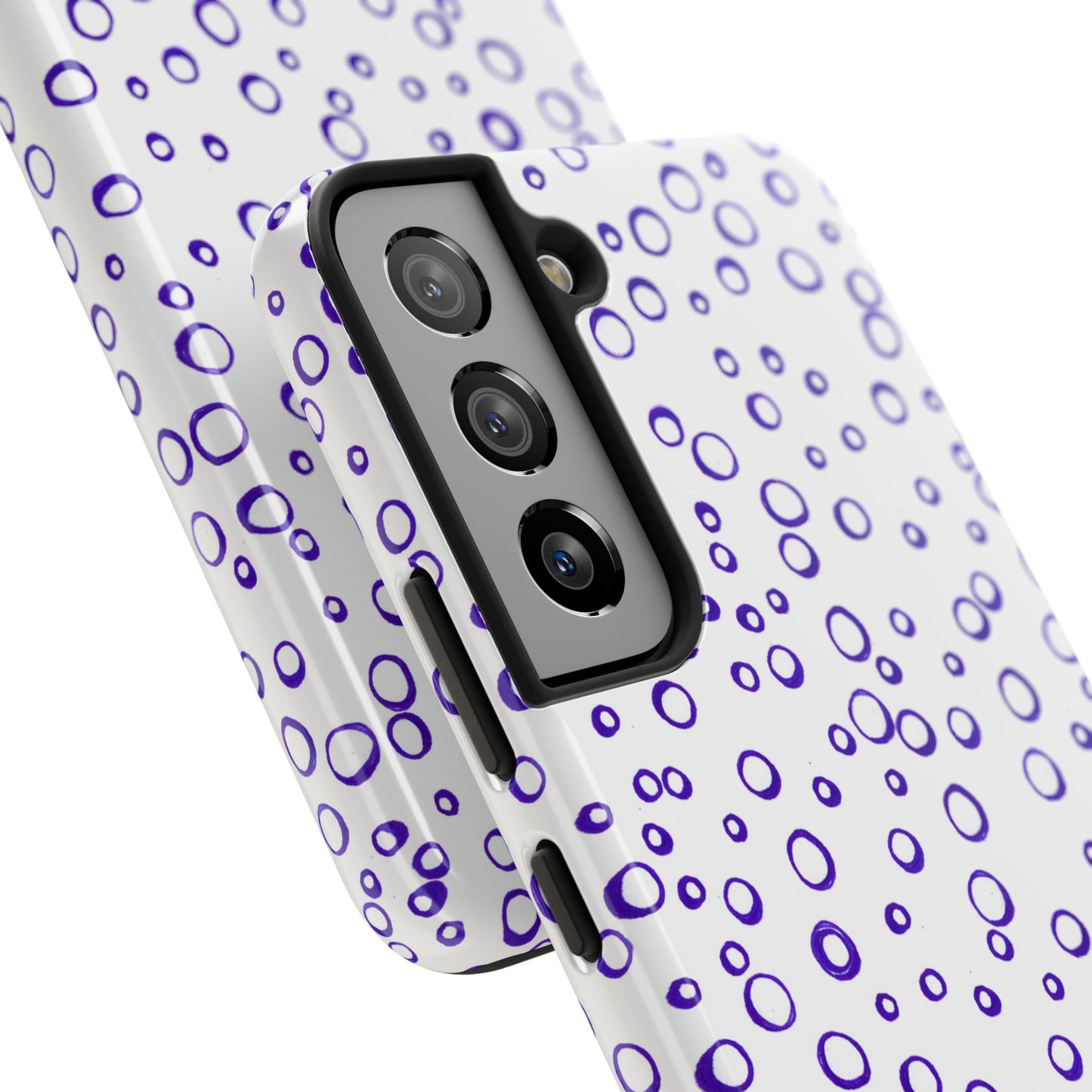 Blue See Through Dots Phone Case