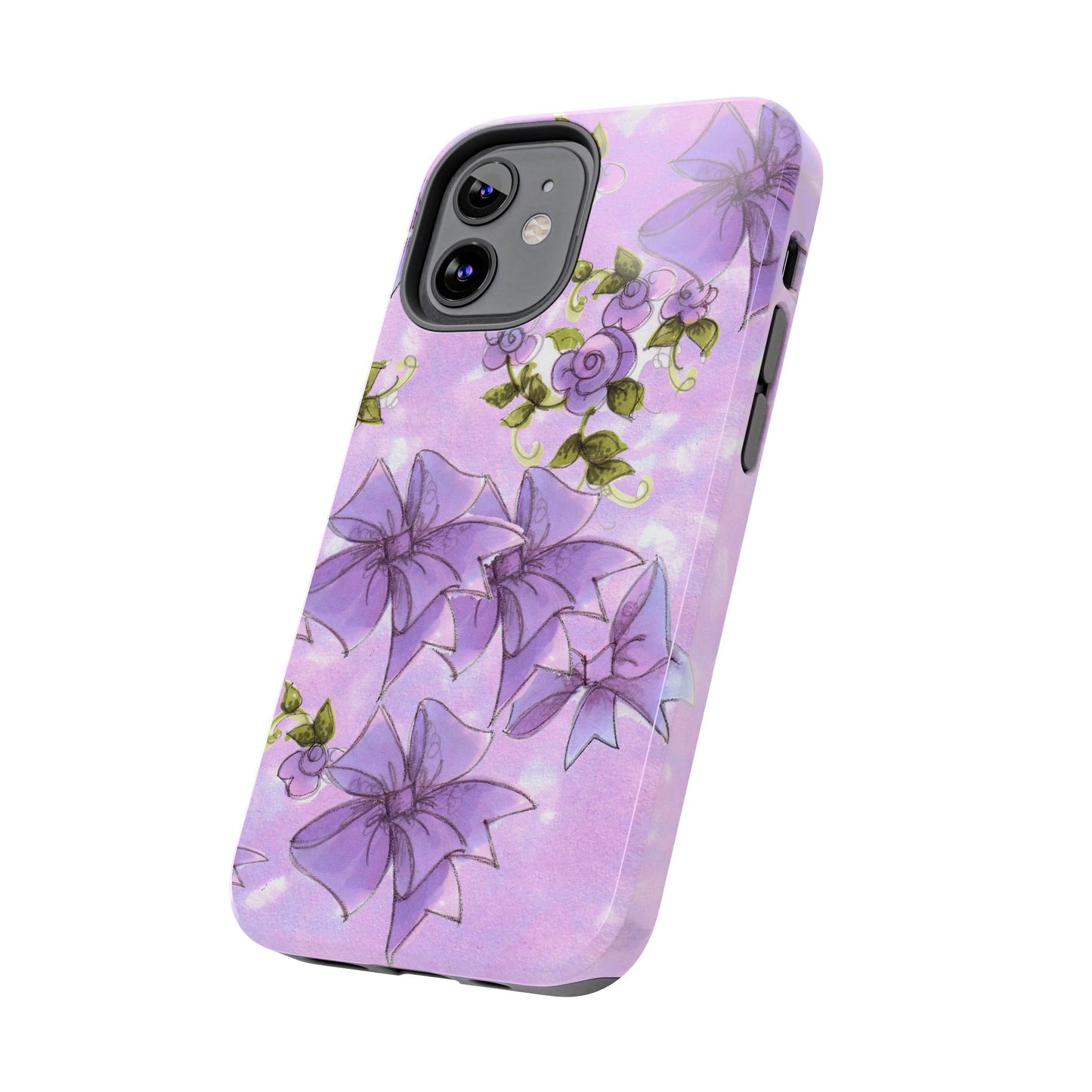 Bows & Flowers Purple Phone Case