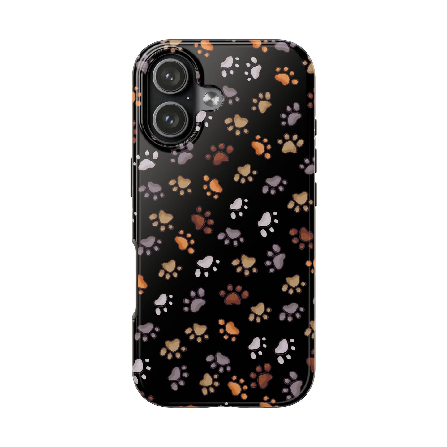 Puppy Paws Black Phone Case