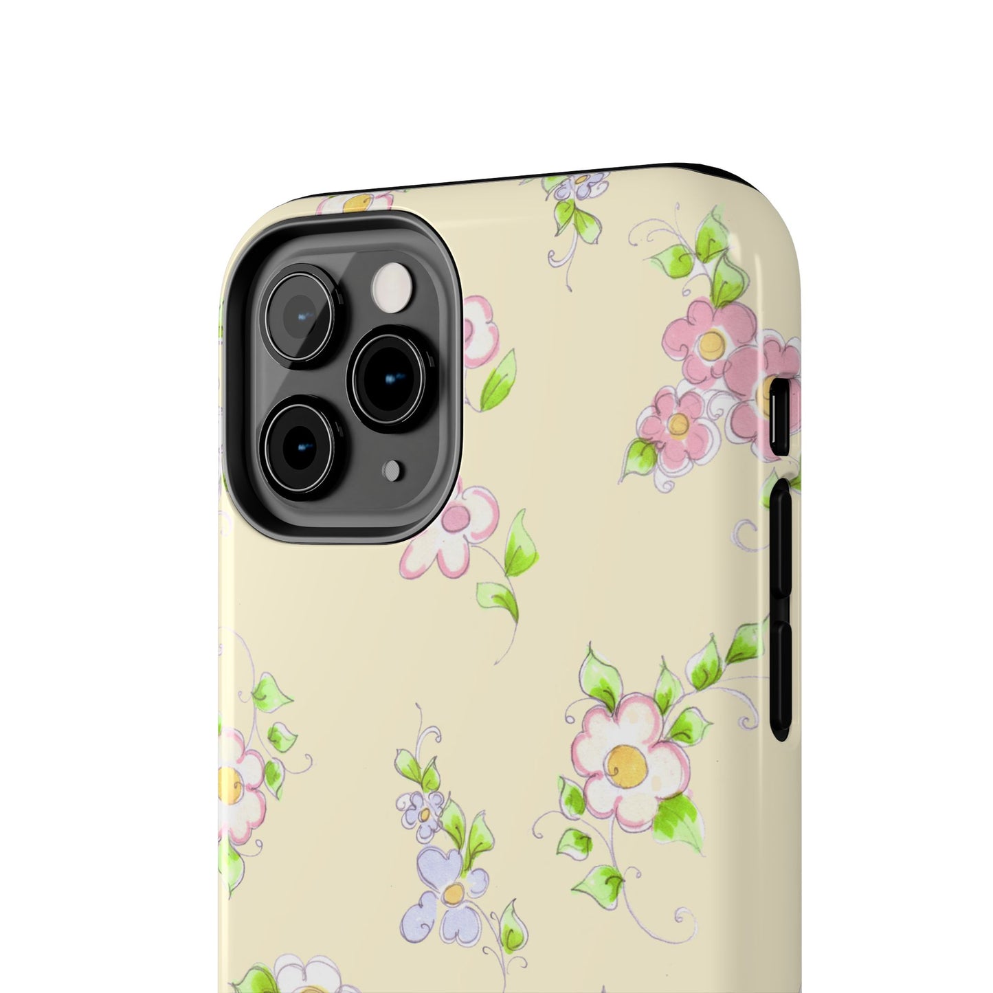 Precious Posies Yellow Phone Case