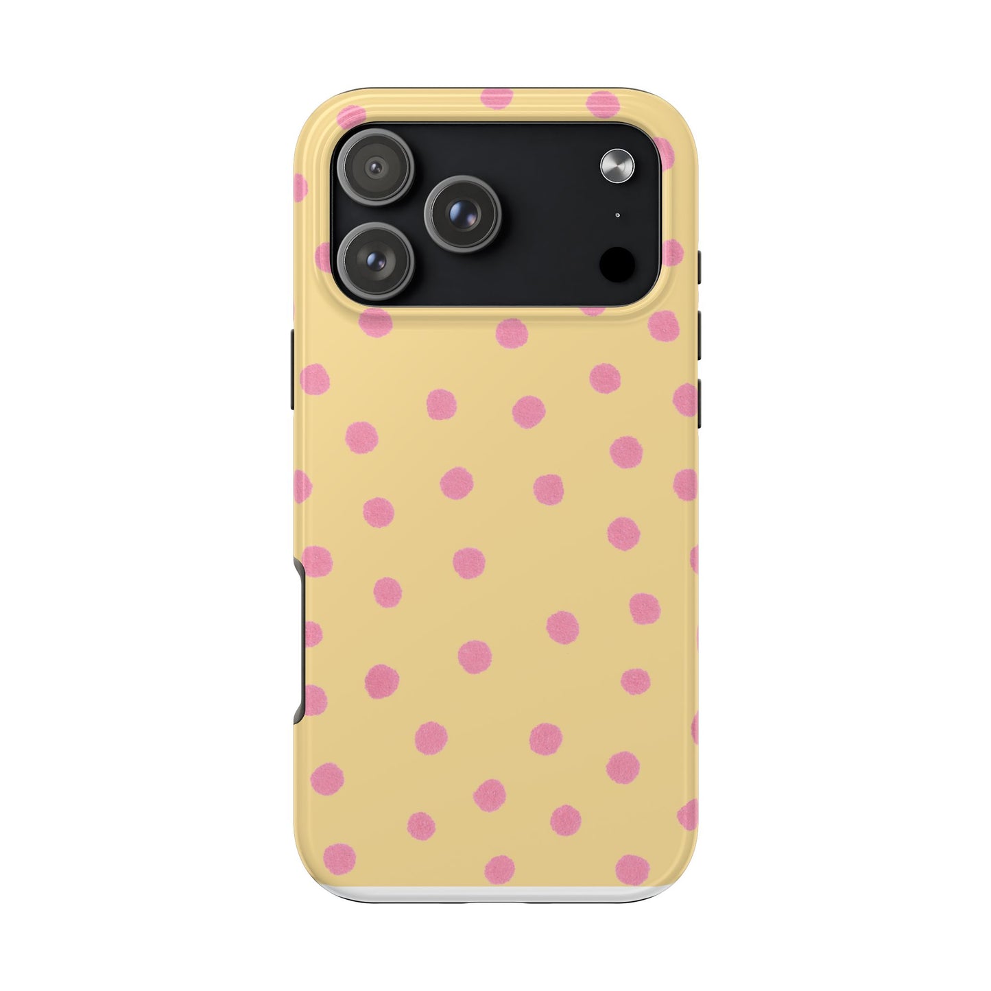 Medium Dots Sunshine / Pink Phone Case