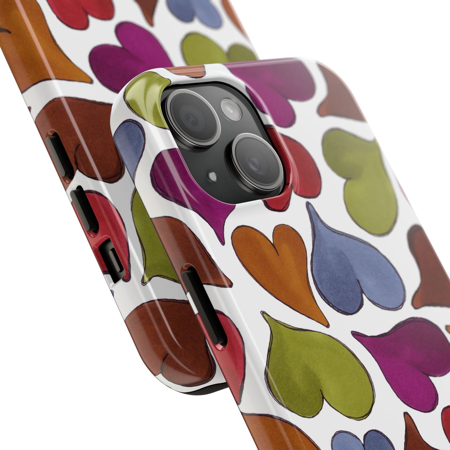 Big Hearted White Phone Case