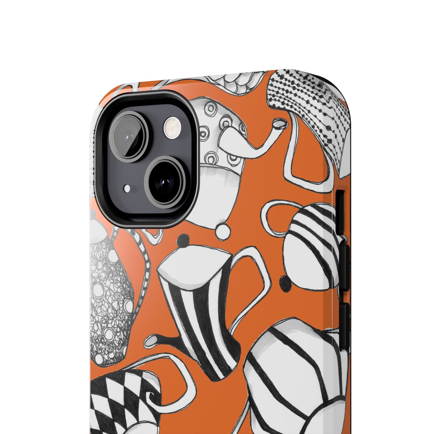 Coffee, Tea Anyone? Orange Phone Case
