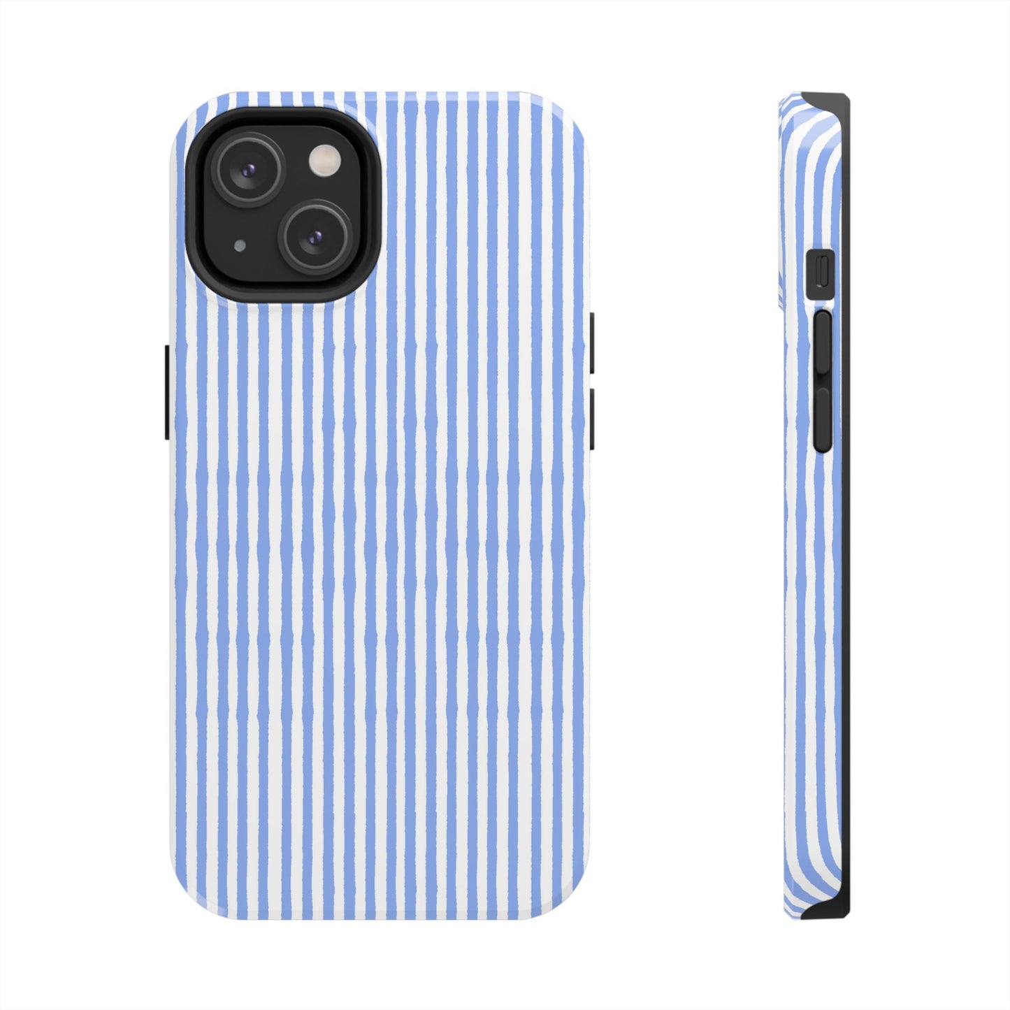 Lazy Stripe Blue / White Phone Case