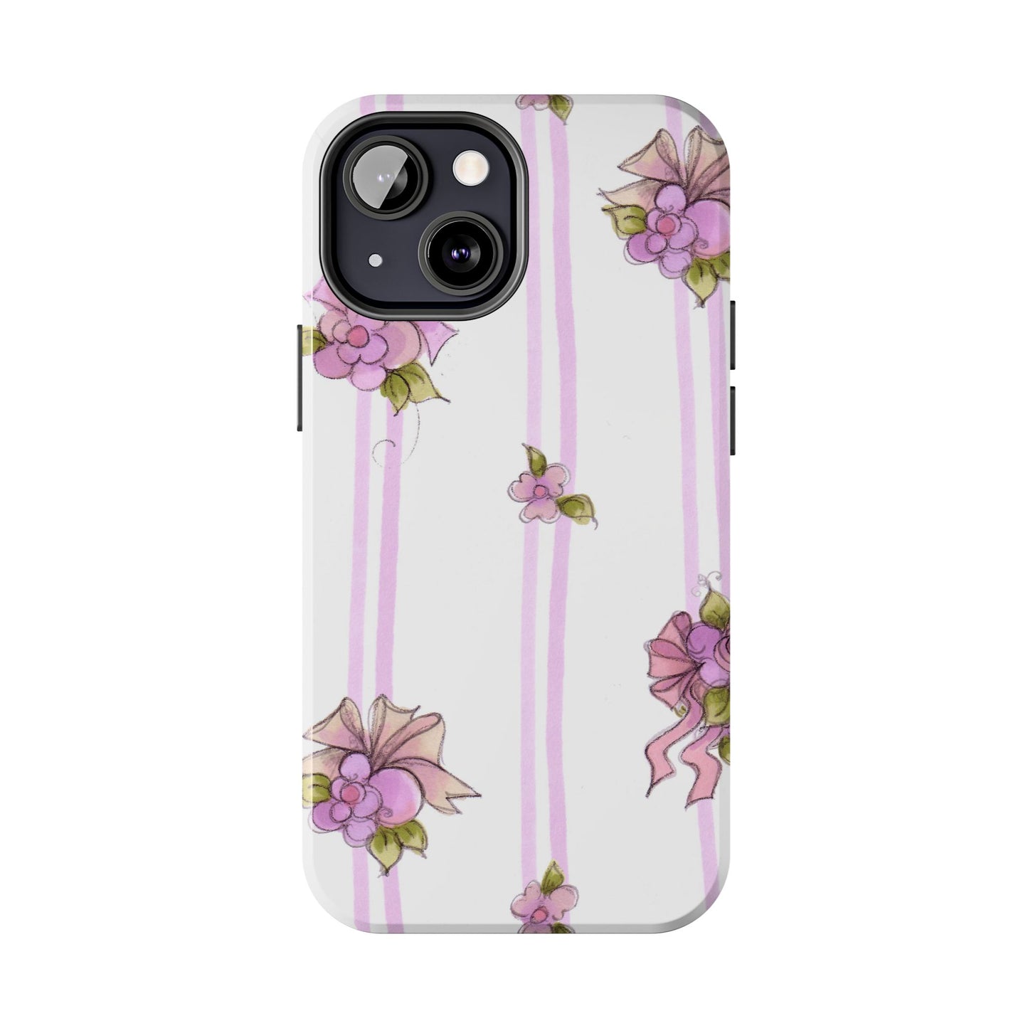 Flower Model Flower Stripe Phone Case