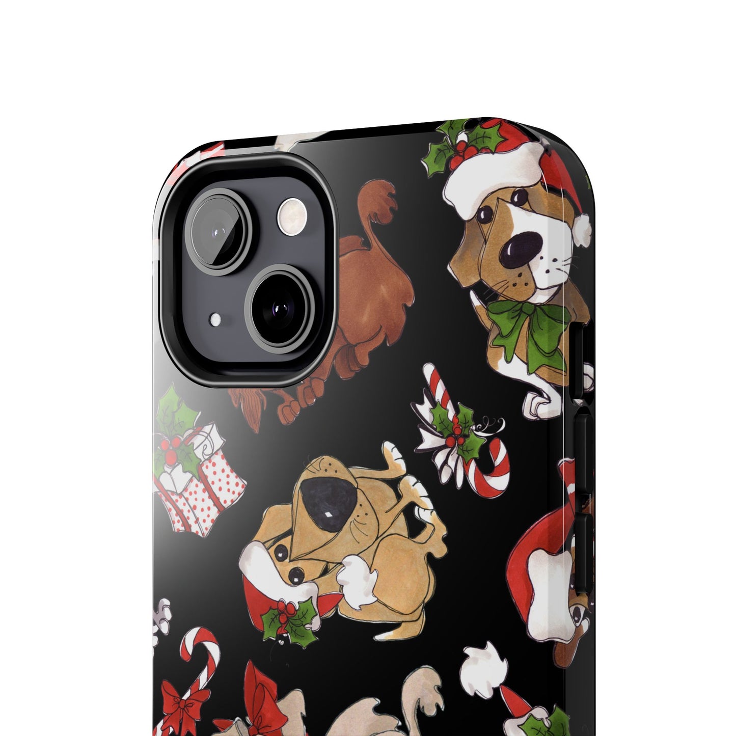 Doggie Toss Black Phone Case