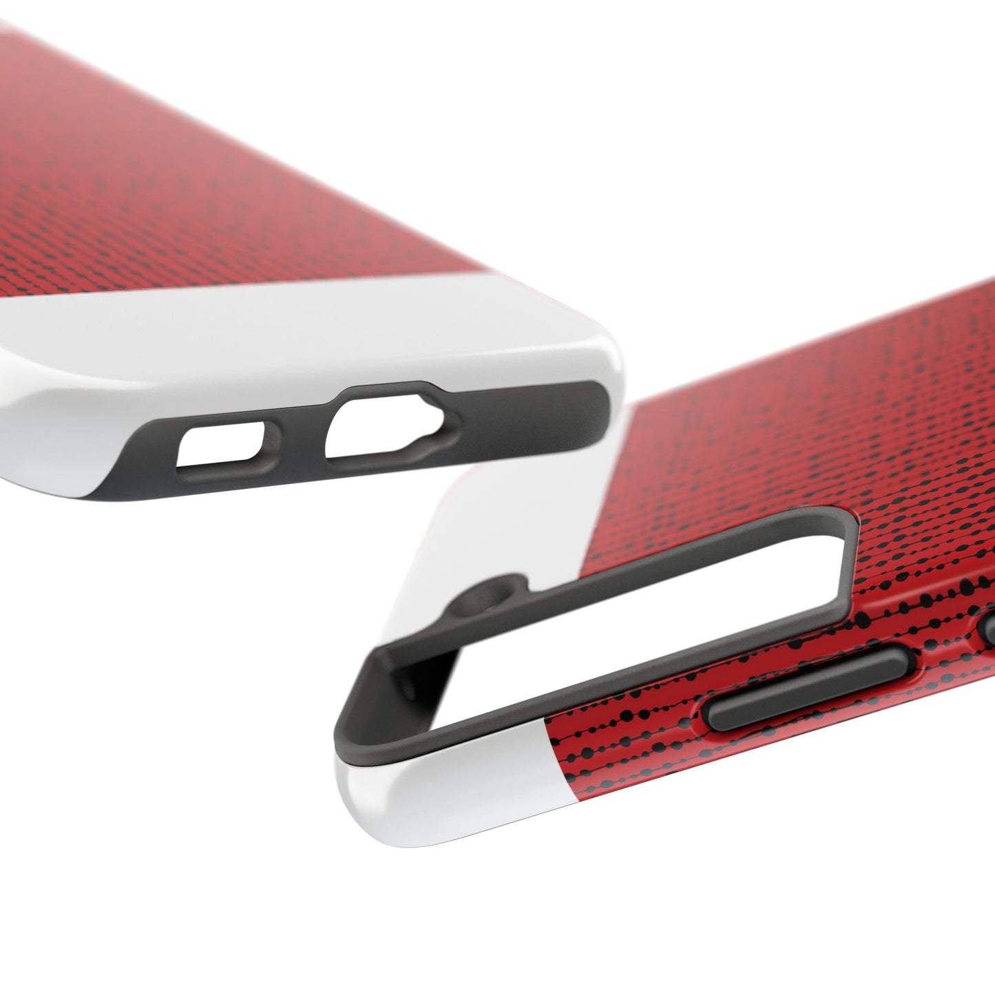 Beaded Curtain Red / Black Phone Case