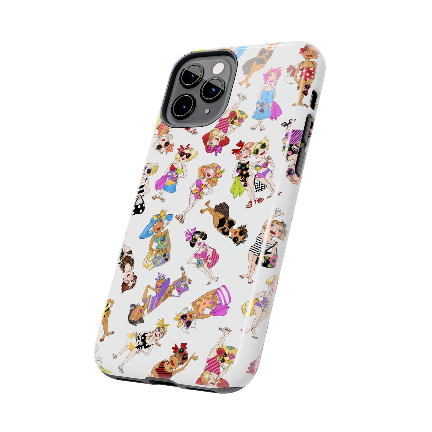 Tossed Beauties White Phone Case