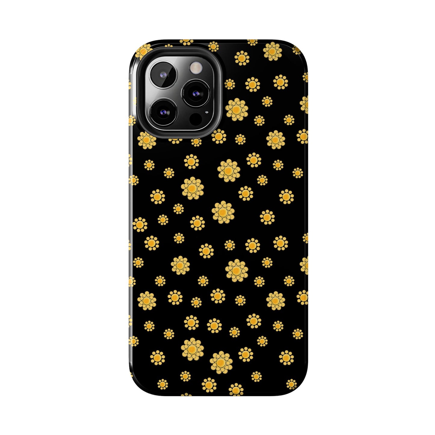 Bandana Dots Black / Yellow Phone Case