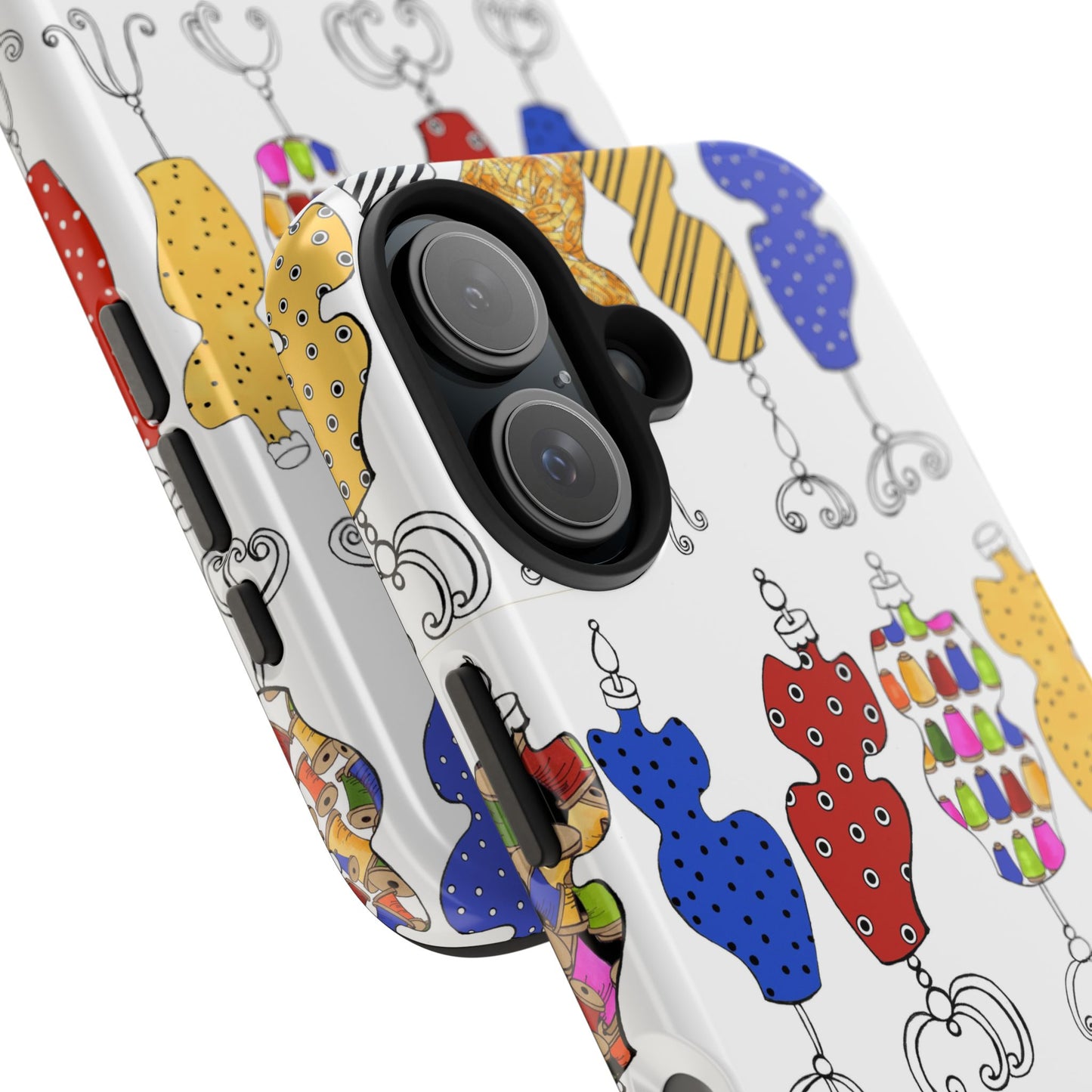 Go Figure White / Multi Phone Case