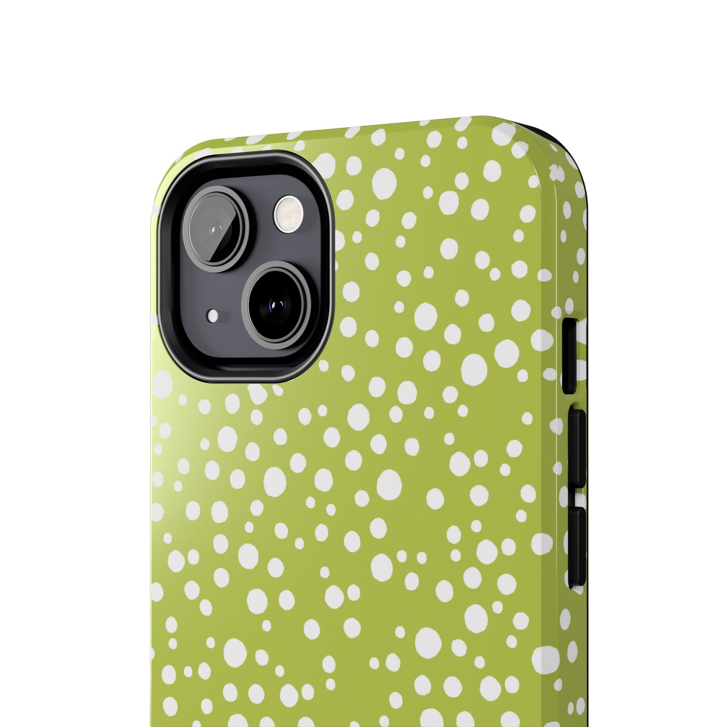 Balloon Dots Green / White Phone Case