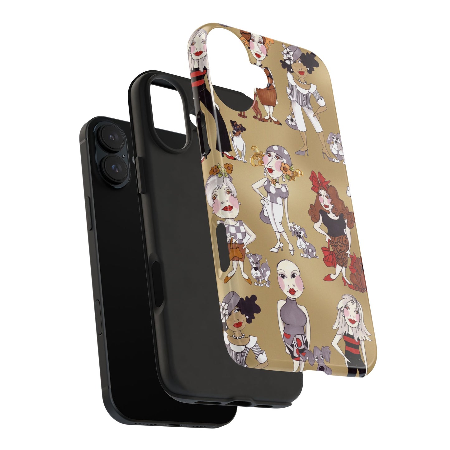 Dog Ladies Tan Phone Case