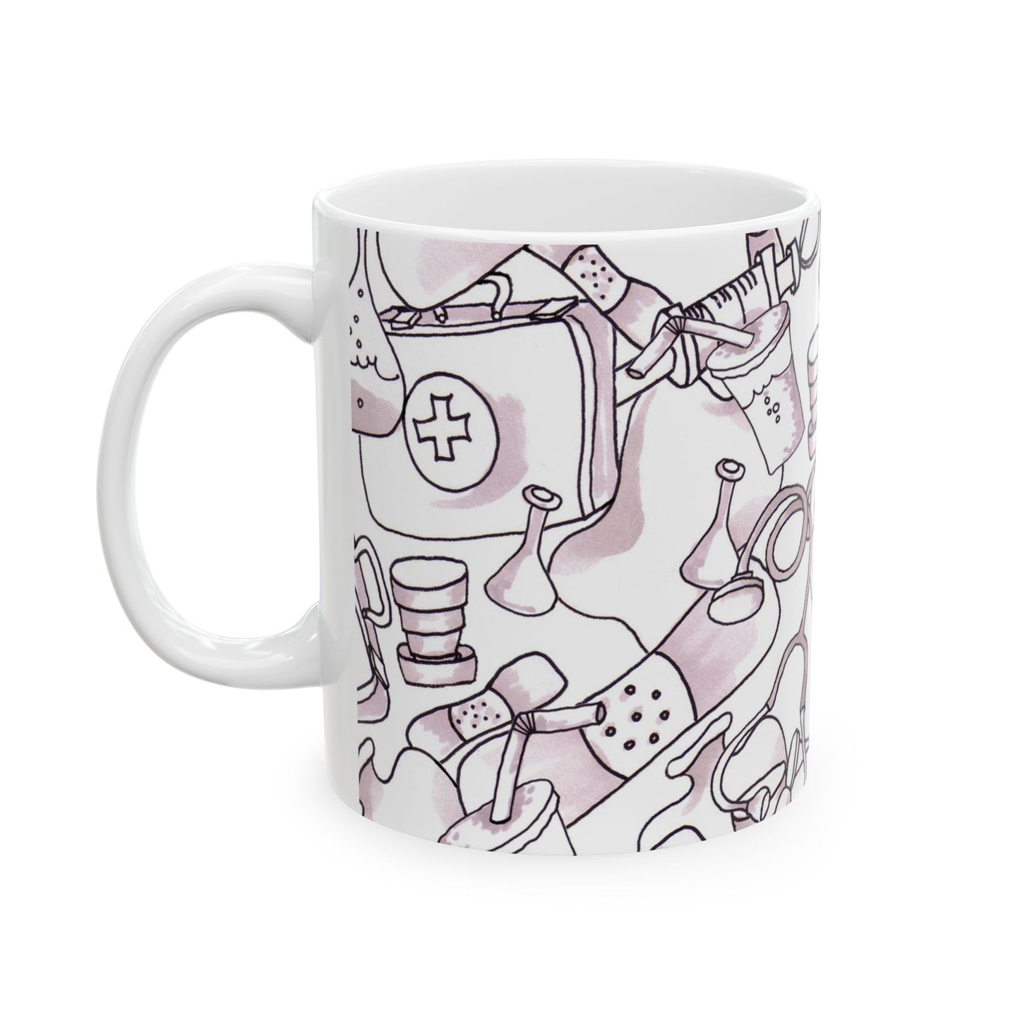 Med Stuff White Cup