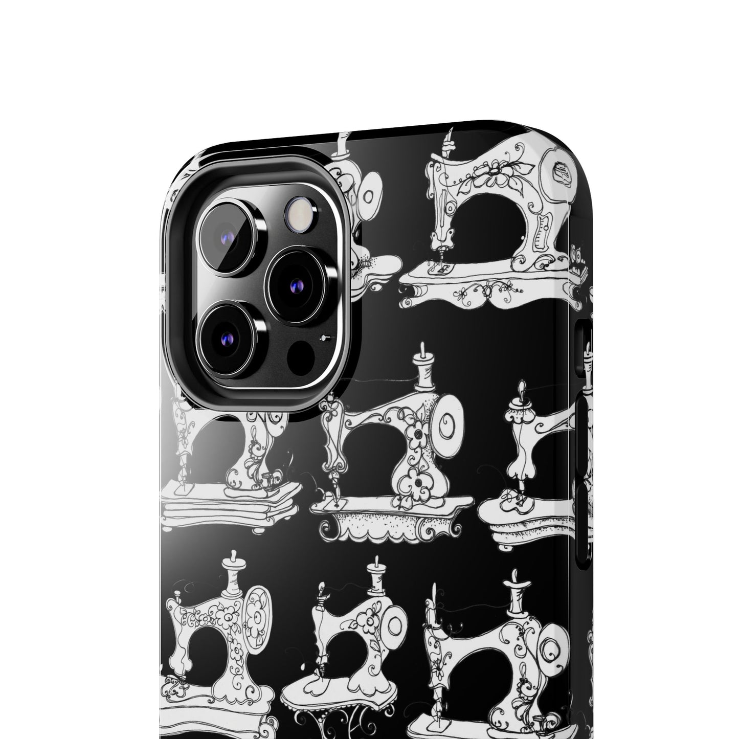Sew Sew Black / White Phone Case