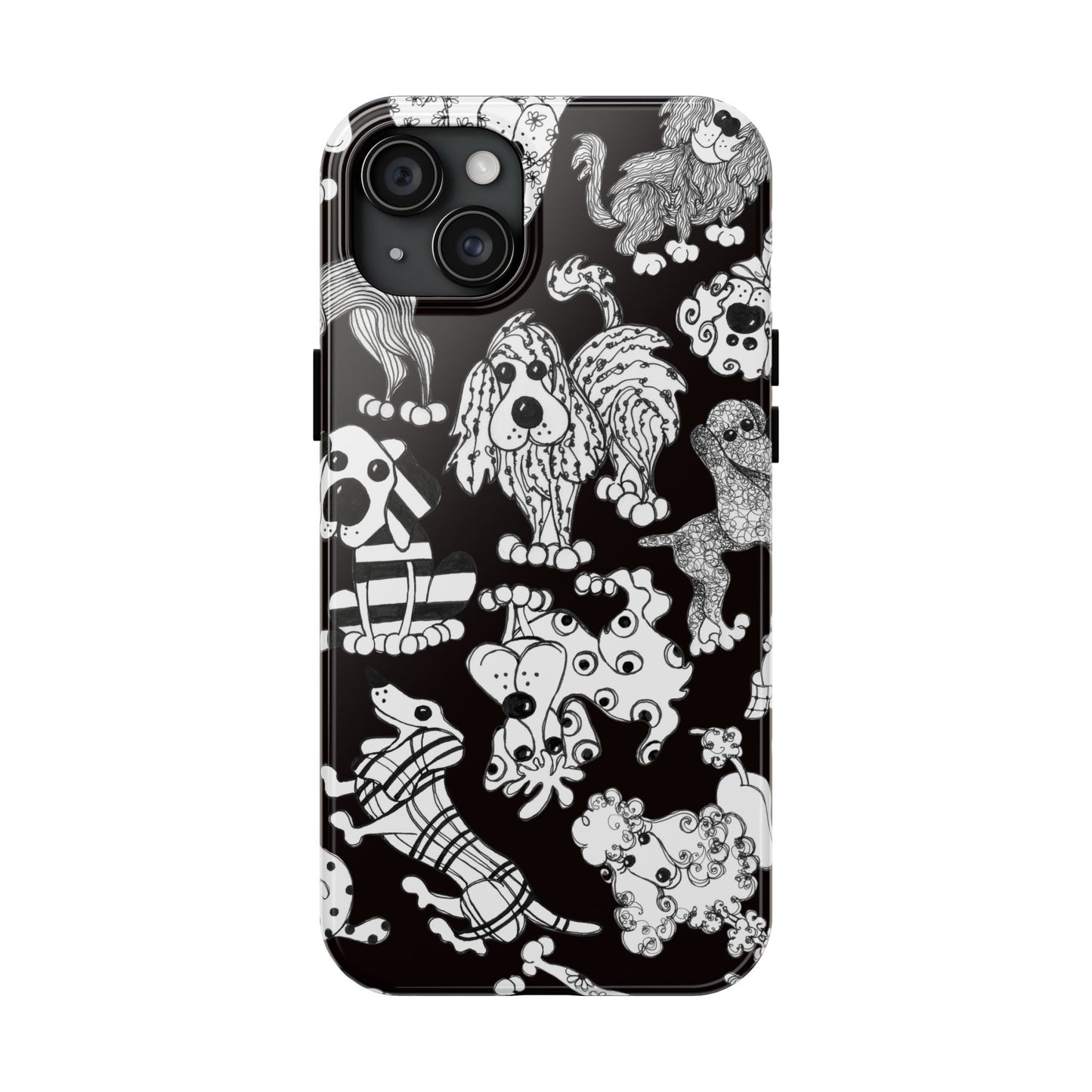 Dear Doggies Black Phone Case