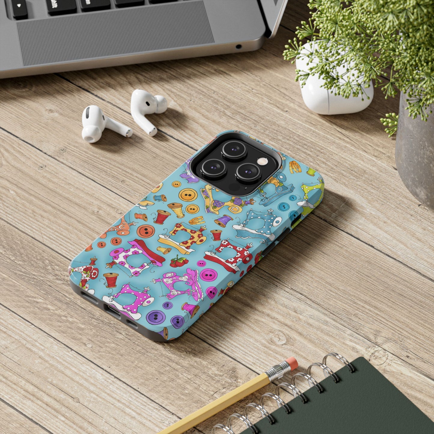 Sew Assorted Turquoise Phone Case