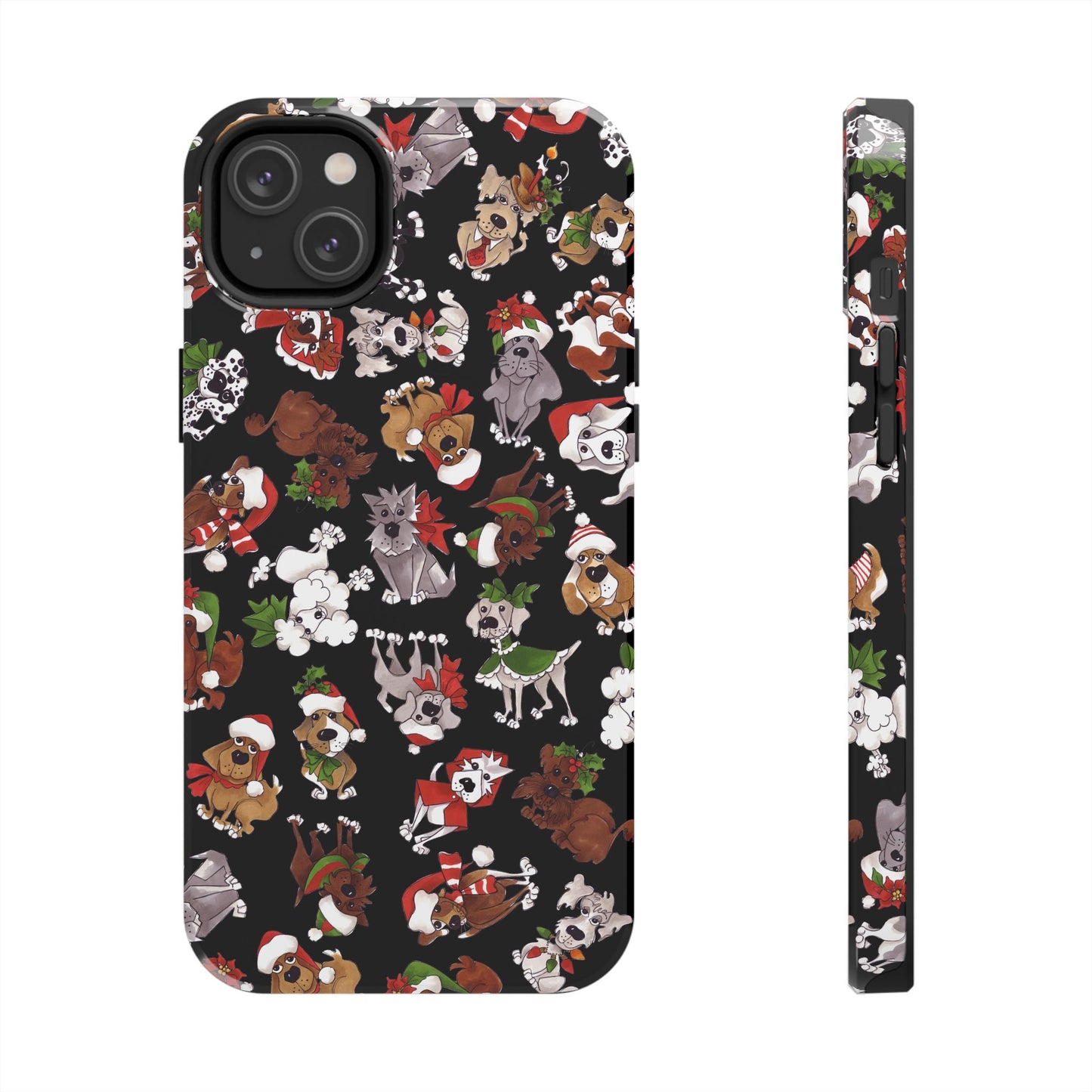 Doggie Toss Black Phone Case