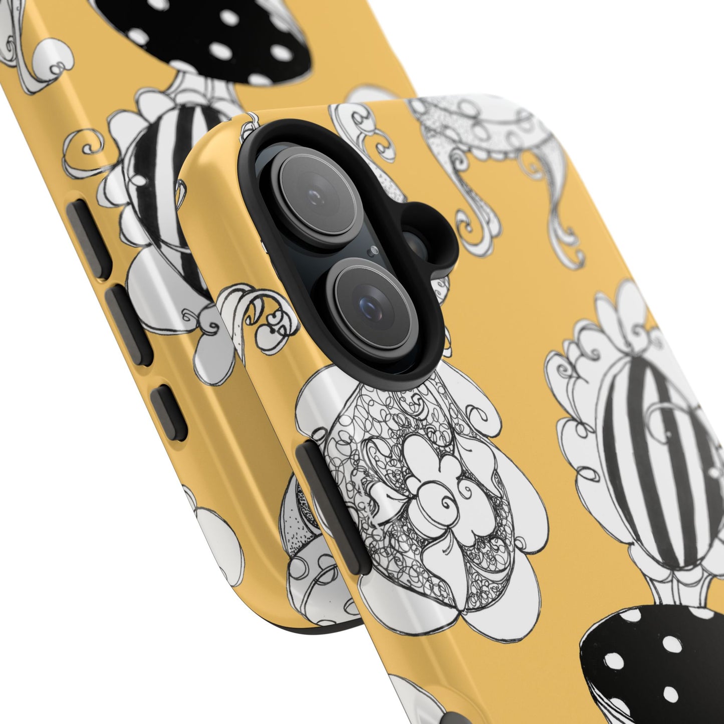 Bistro Chairs Yellow Phone Case